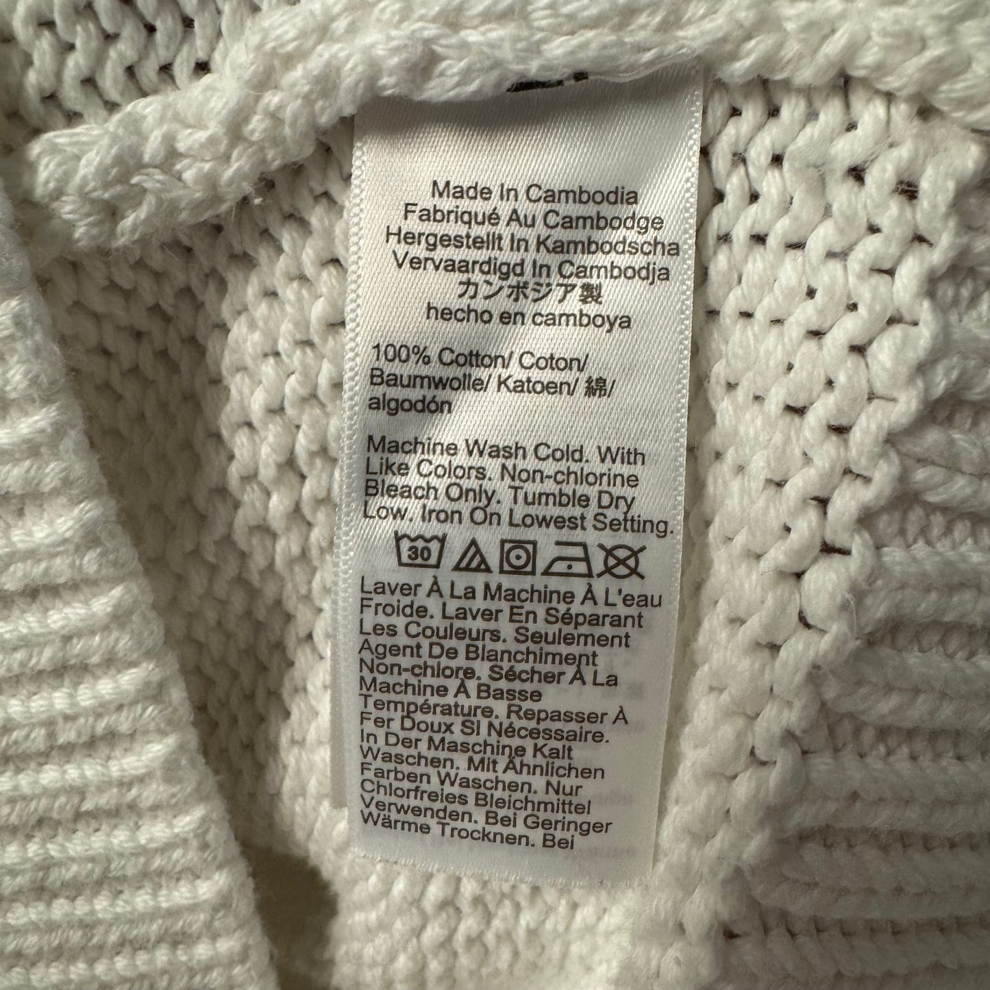 Cotton Sweater By J. Crew In White, Size: L
