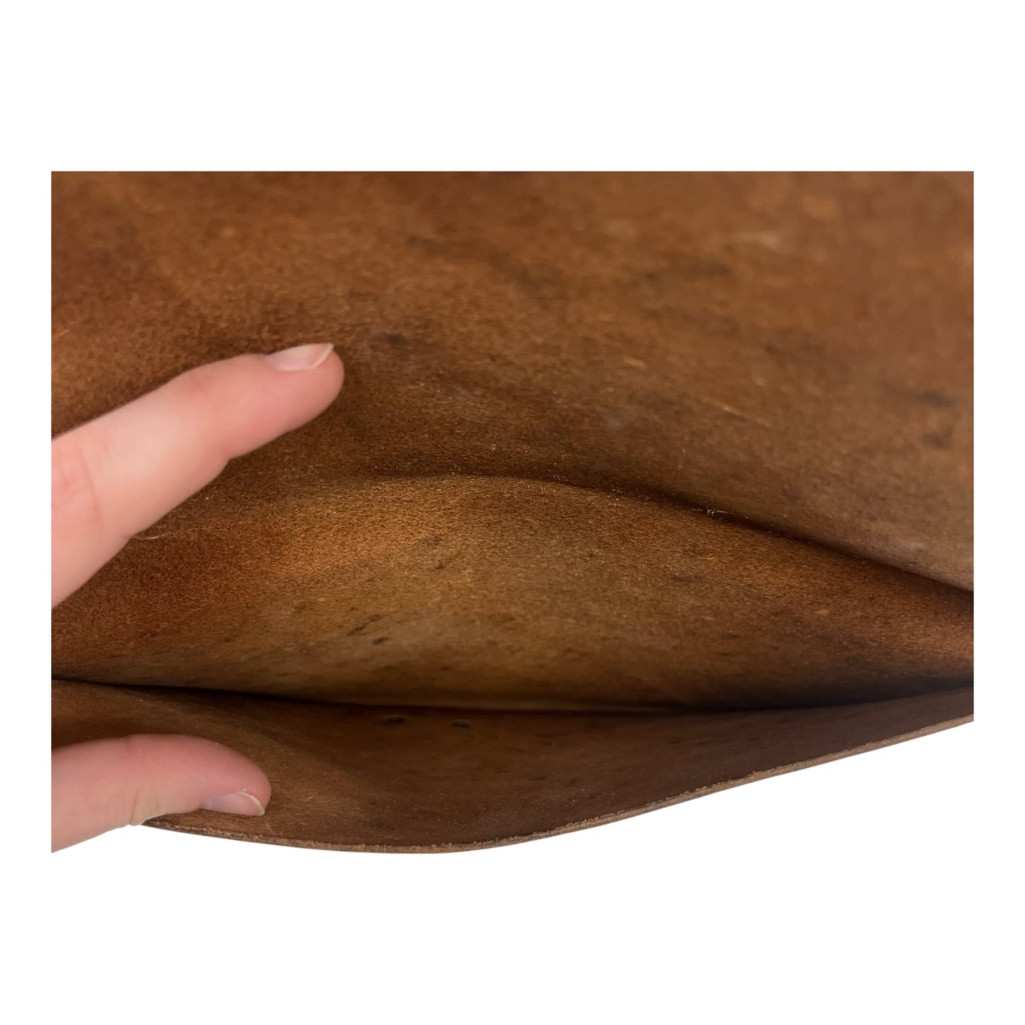 Clutch Leather By Clothes Mentor In Brown, Size:Large