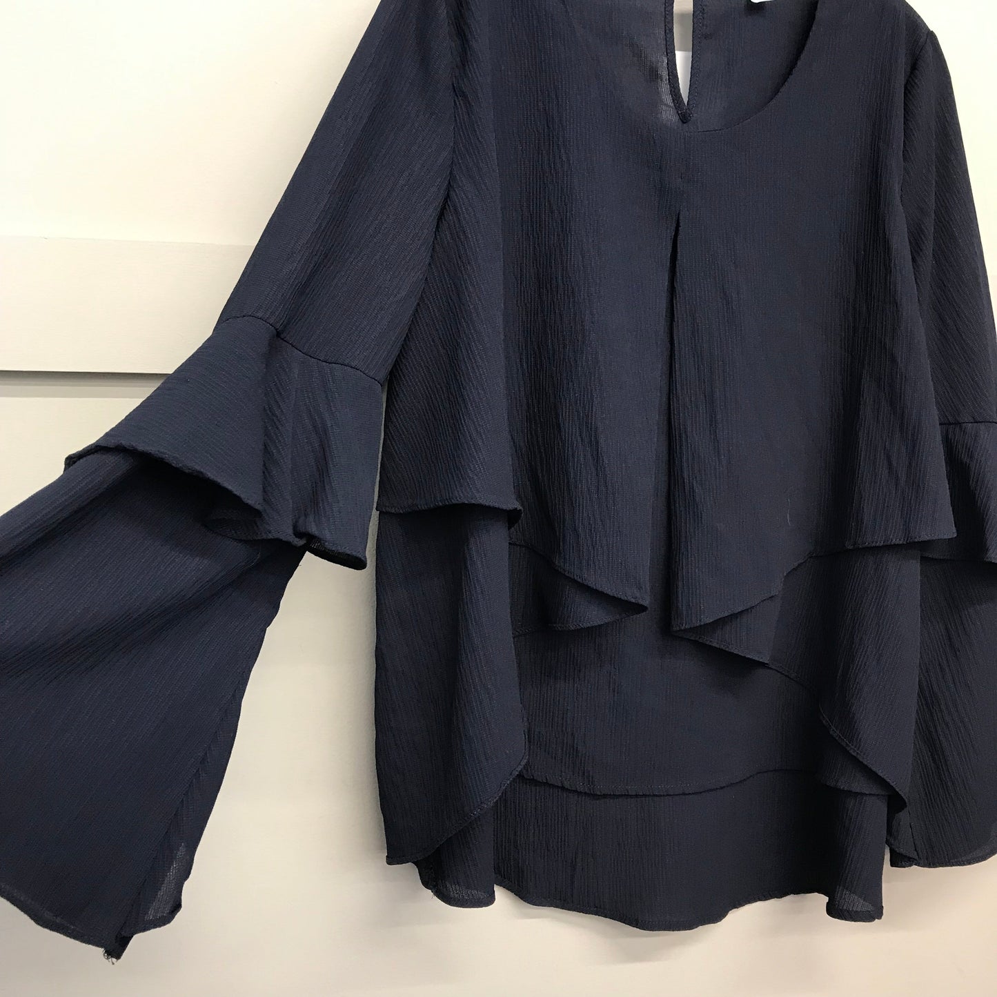 Top Ls By She + Sky In Navy, Size:M