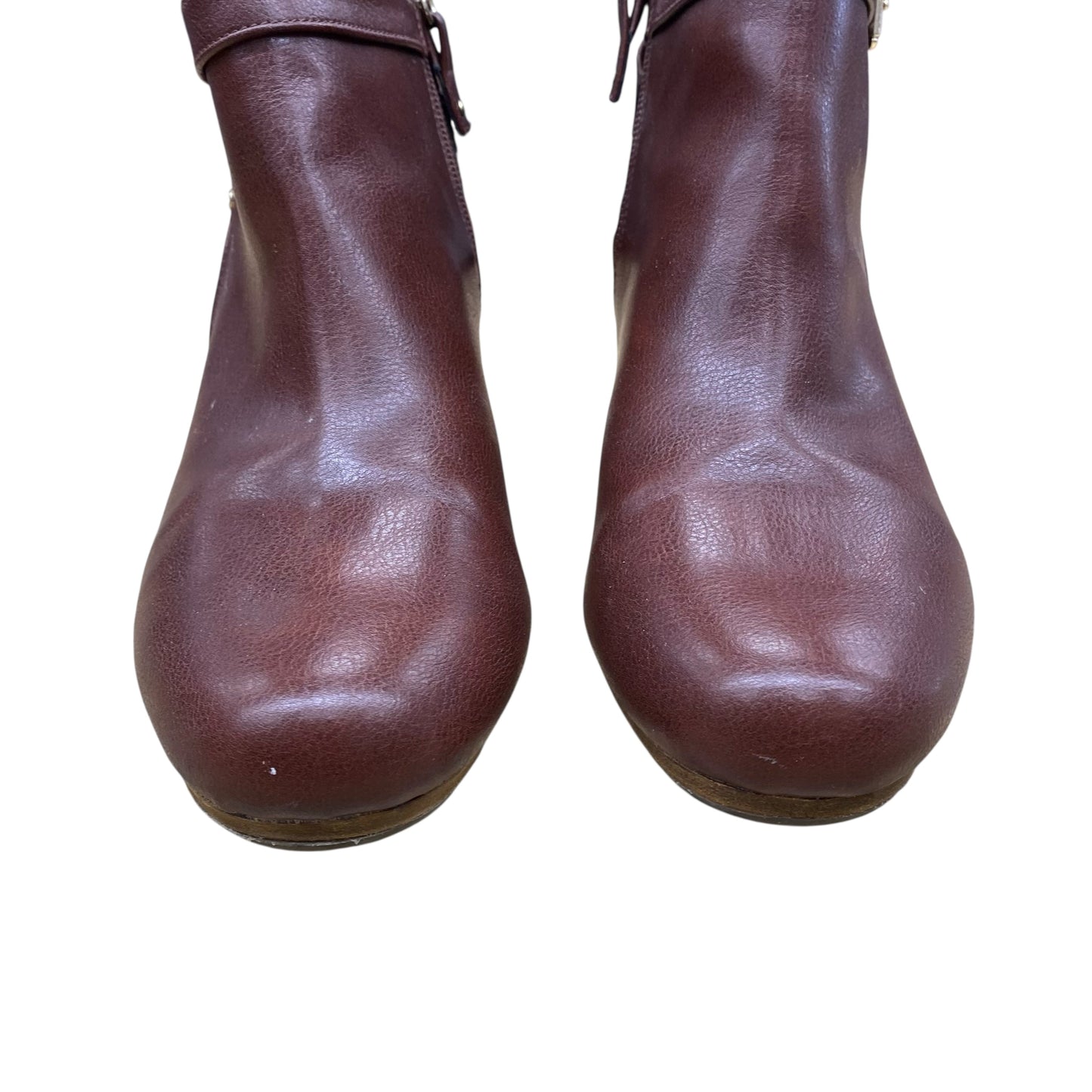 Boots Ankle Heels By Dr Scholls In Brown, Size:8.5