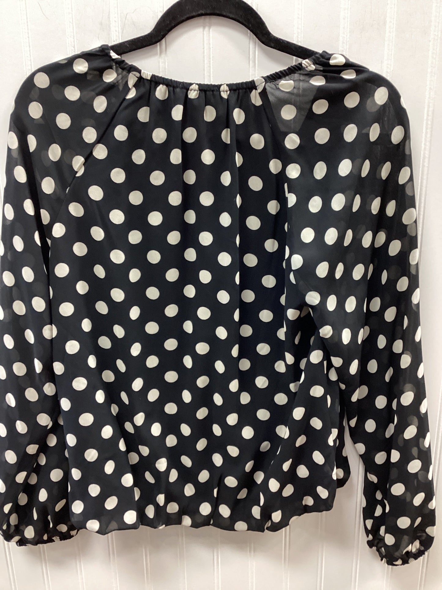 Top Ls By Evereve In Black & Cream, Size:Xs