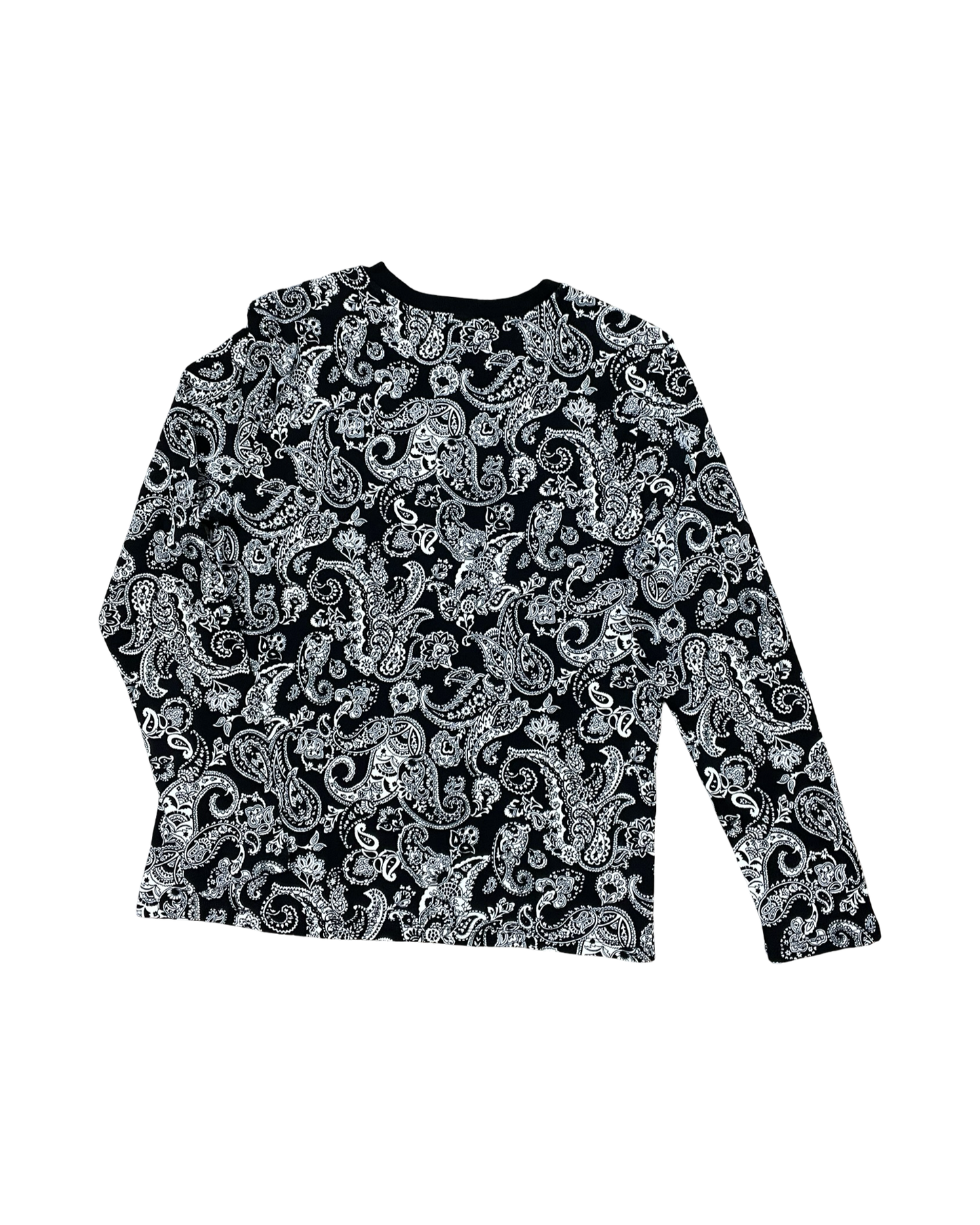 Top Ls By Rafaella In Black & White, Size:L