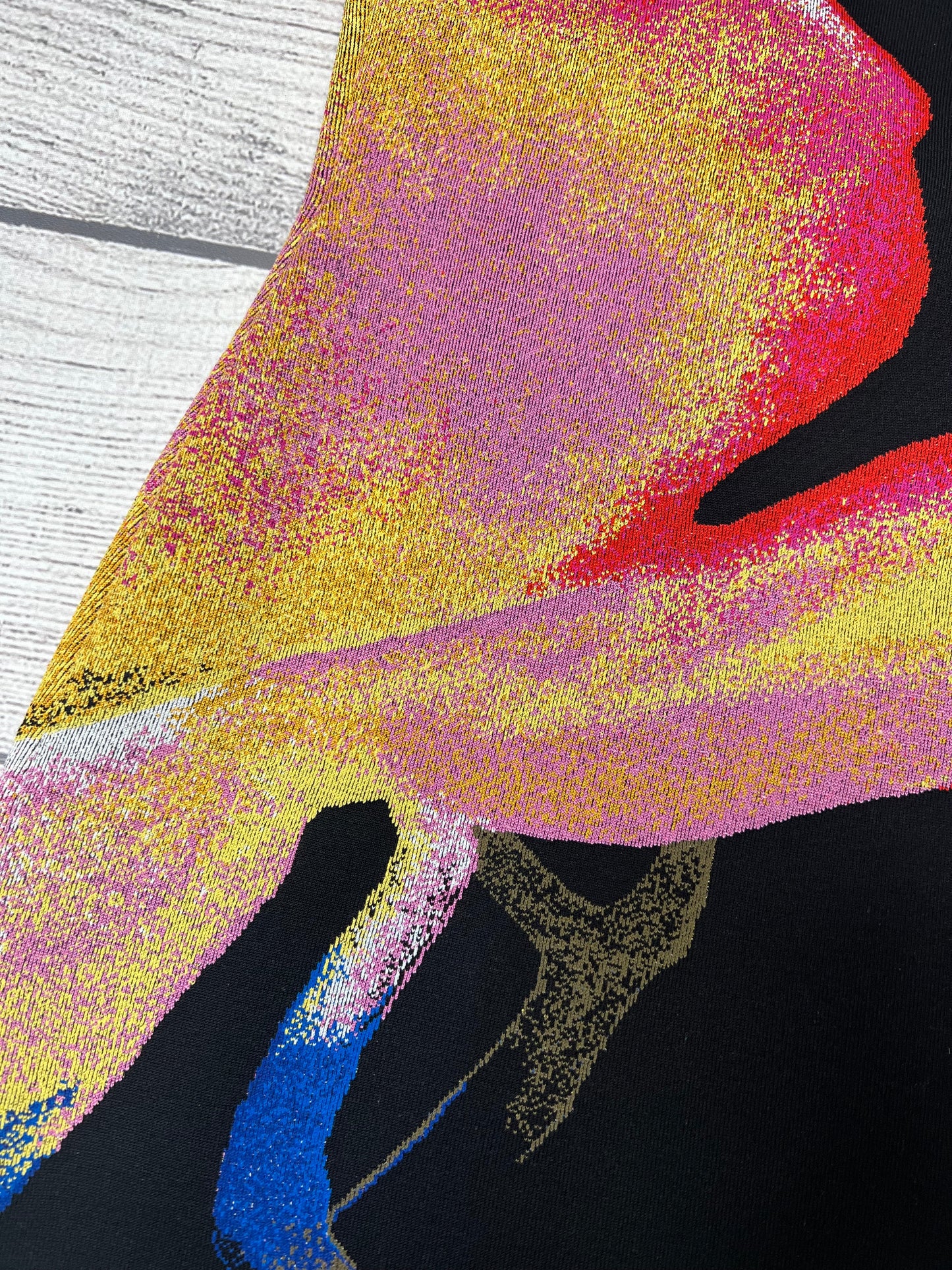 Alexander McQueen Designer Jacquard Knit Dress Size: Xs