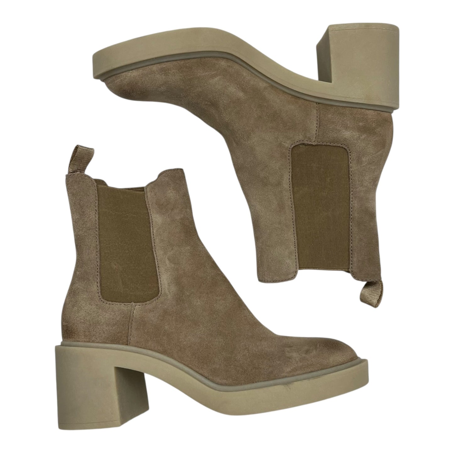 Boots Ankle Heels By Dolce Vita In Brown, Size:7