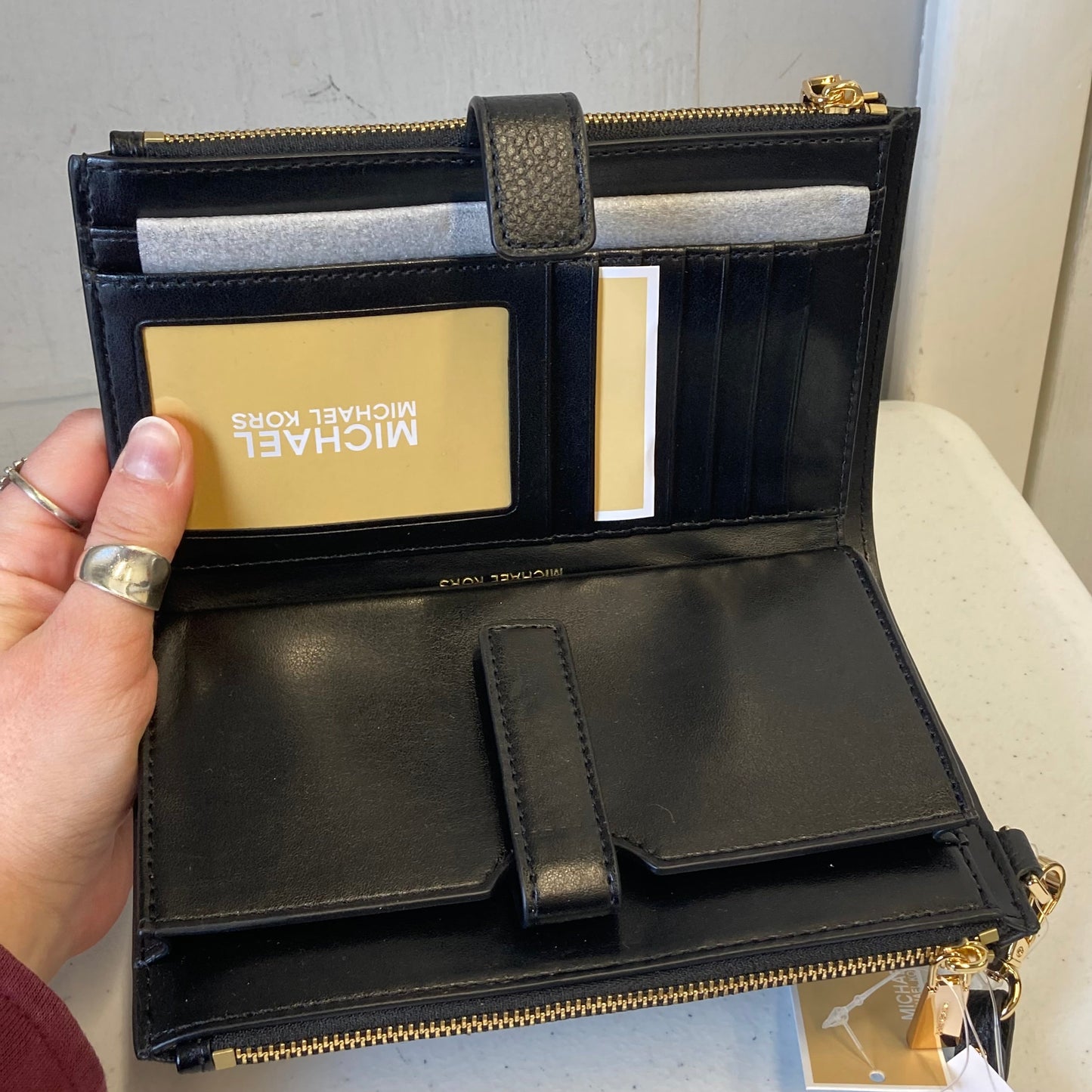 Wristlet Designer By Michael Kors In Black, Size:Medium