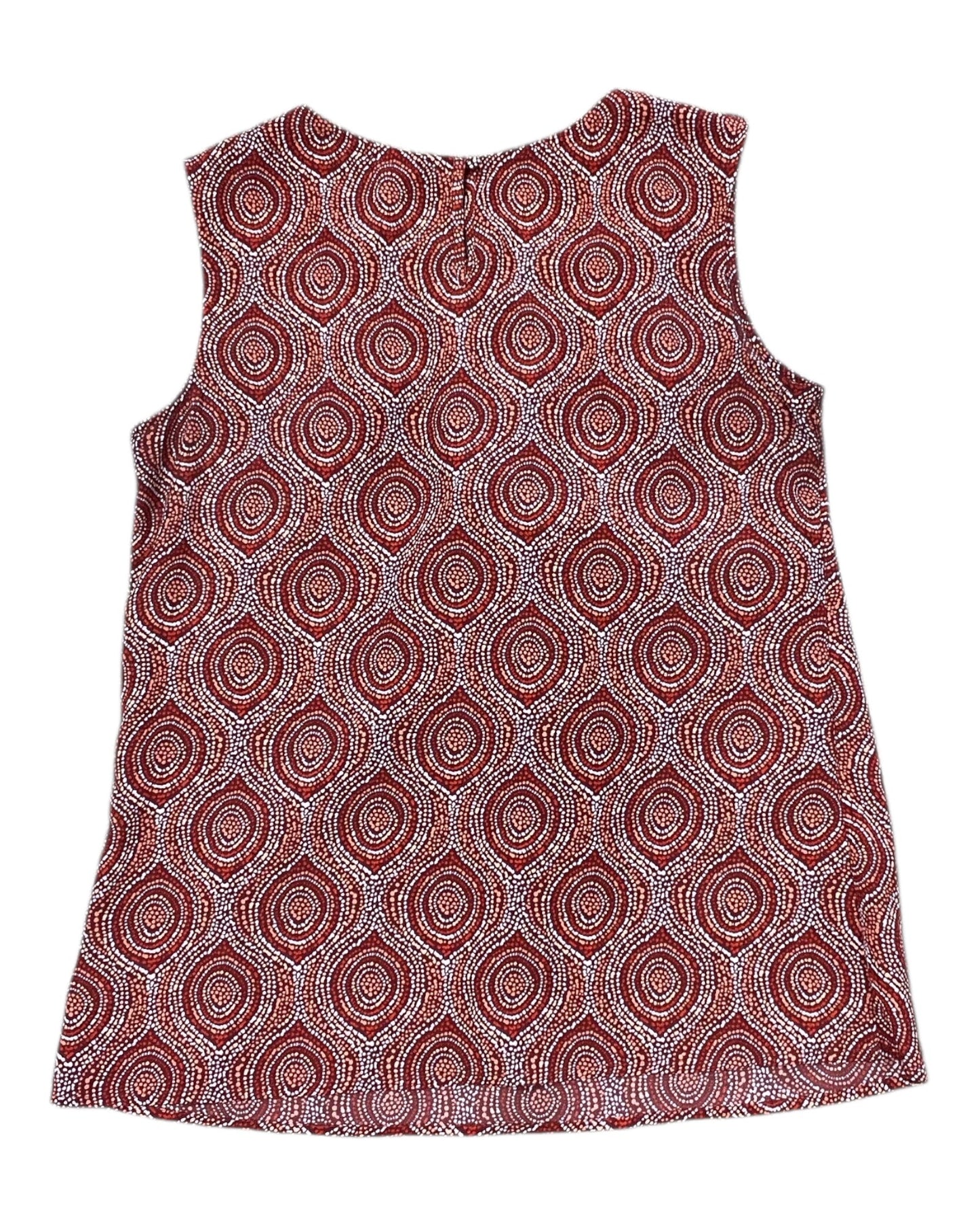 Top Sleeveless By Merona In Orange, Size:M