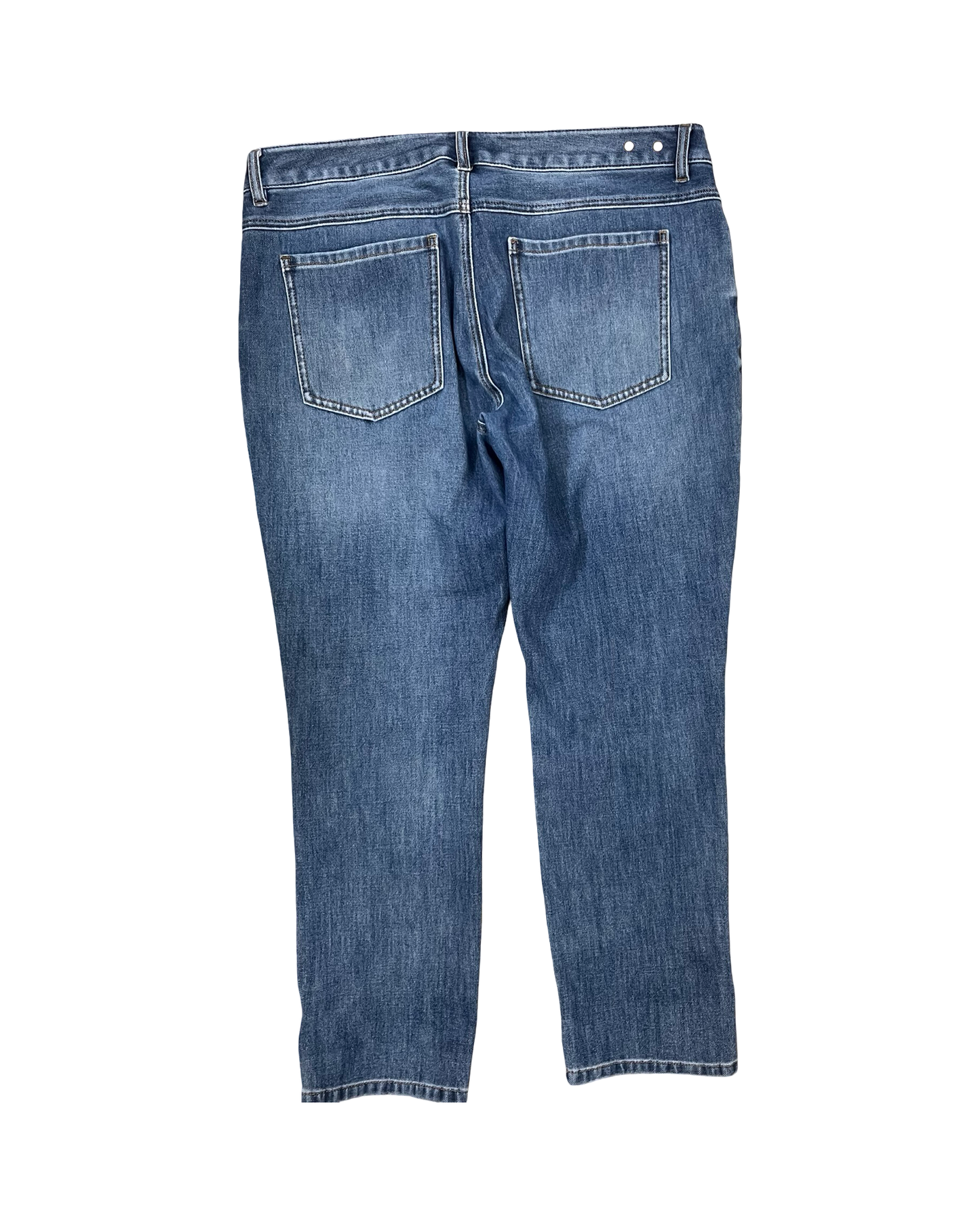 Jeans Straight By Cabi In Blue Denim, Size:12