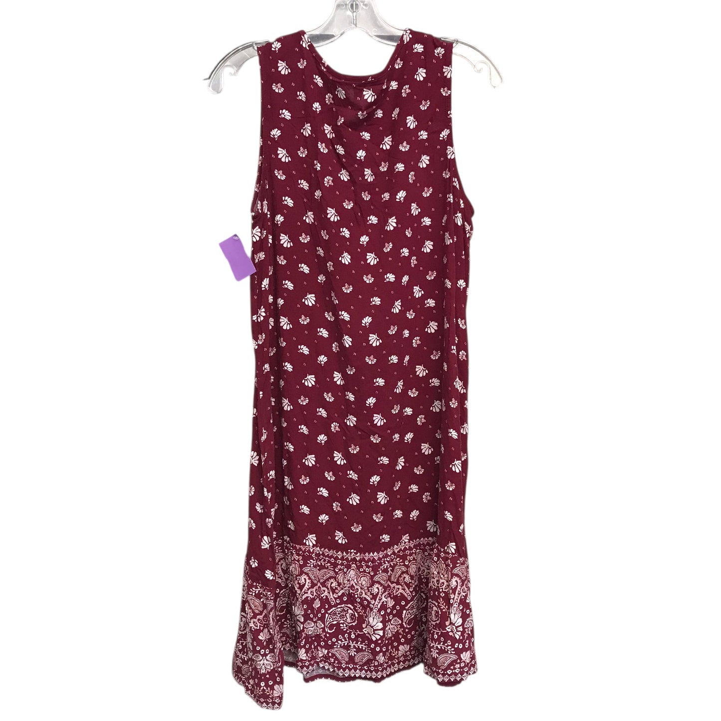 Dress Casual Midi By Sonoma In Red & White, Size:M