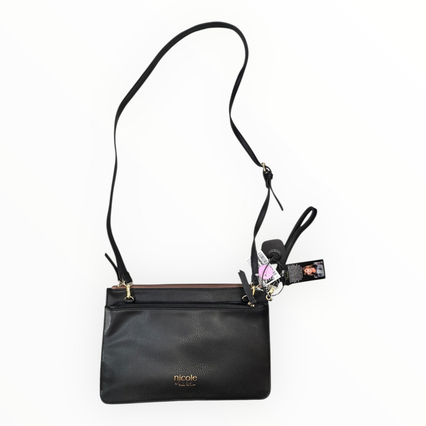 Handbag By Nicole By Nicole Miller In Black & Brown, Size:Medium