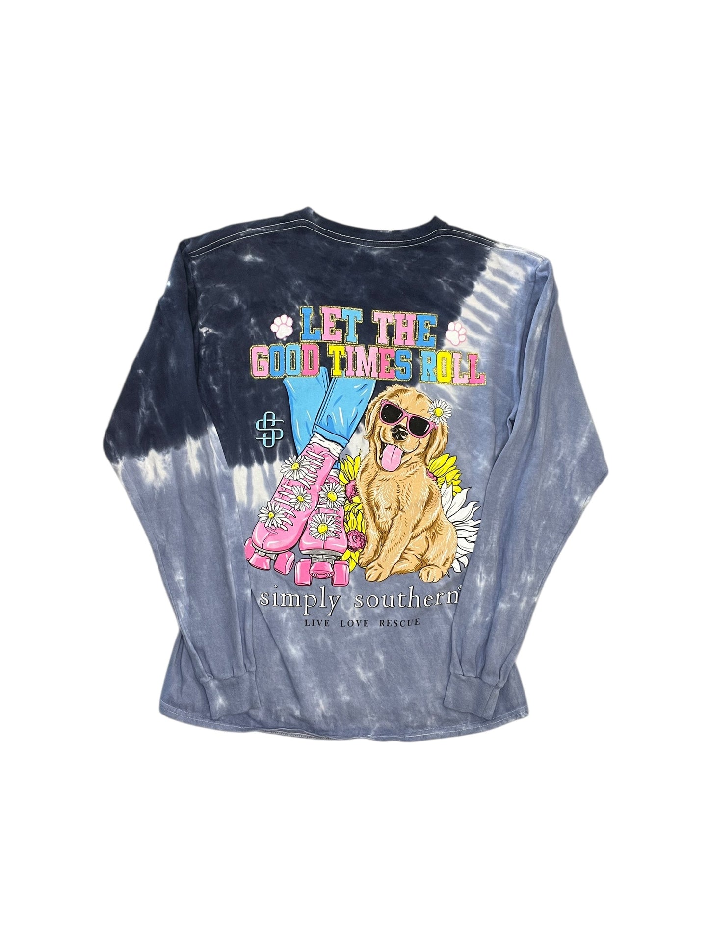 Top Ls By Simply Southern In Tie Dye Print, Size:M