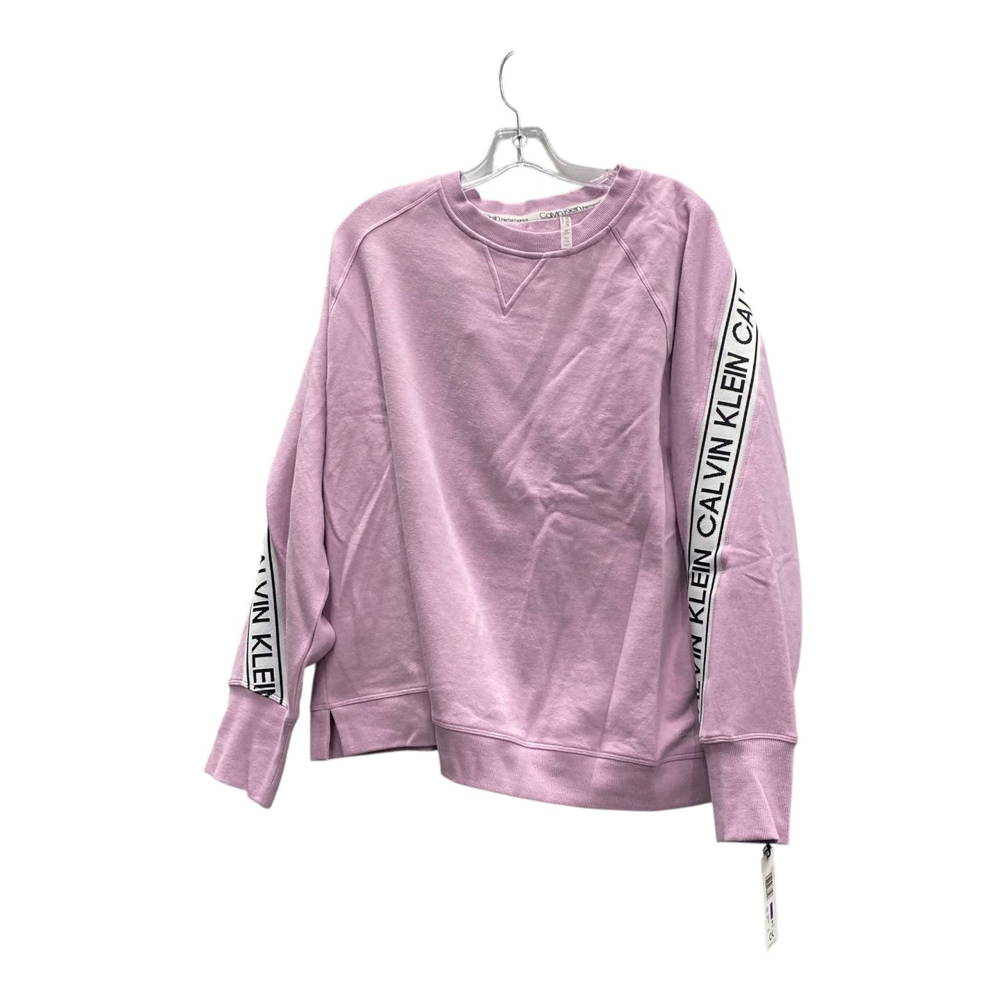 Athletic Sweatshirt Crewneck By Calvin Klein Performance In Purple, Size:1X