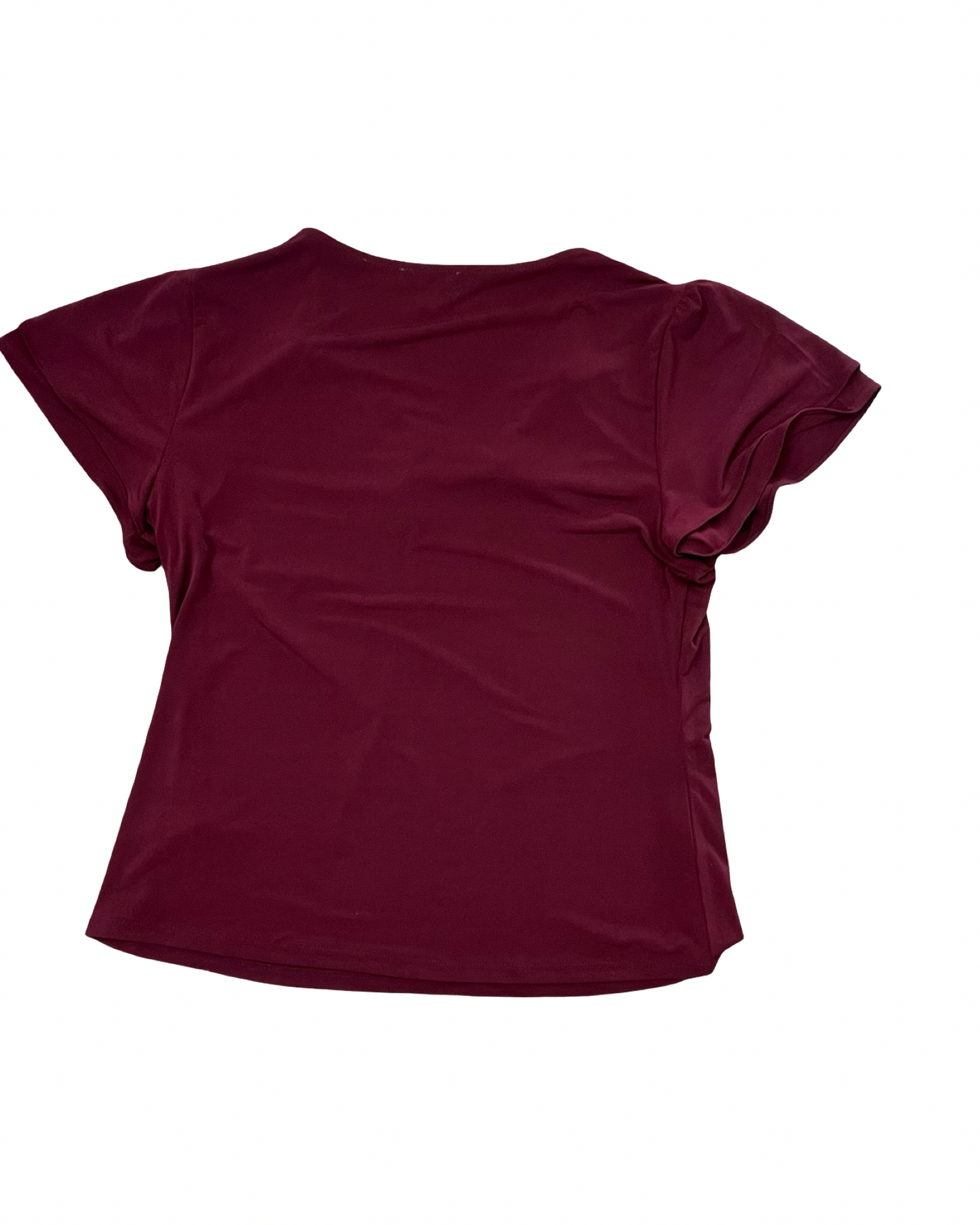 Top Ss By Calvin Klein In Maroon, Size:L
