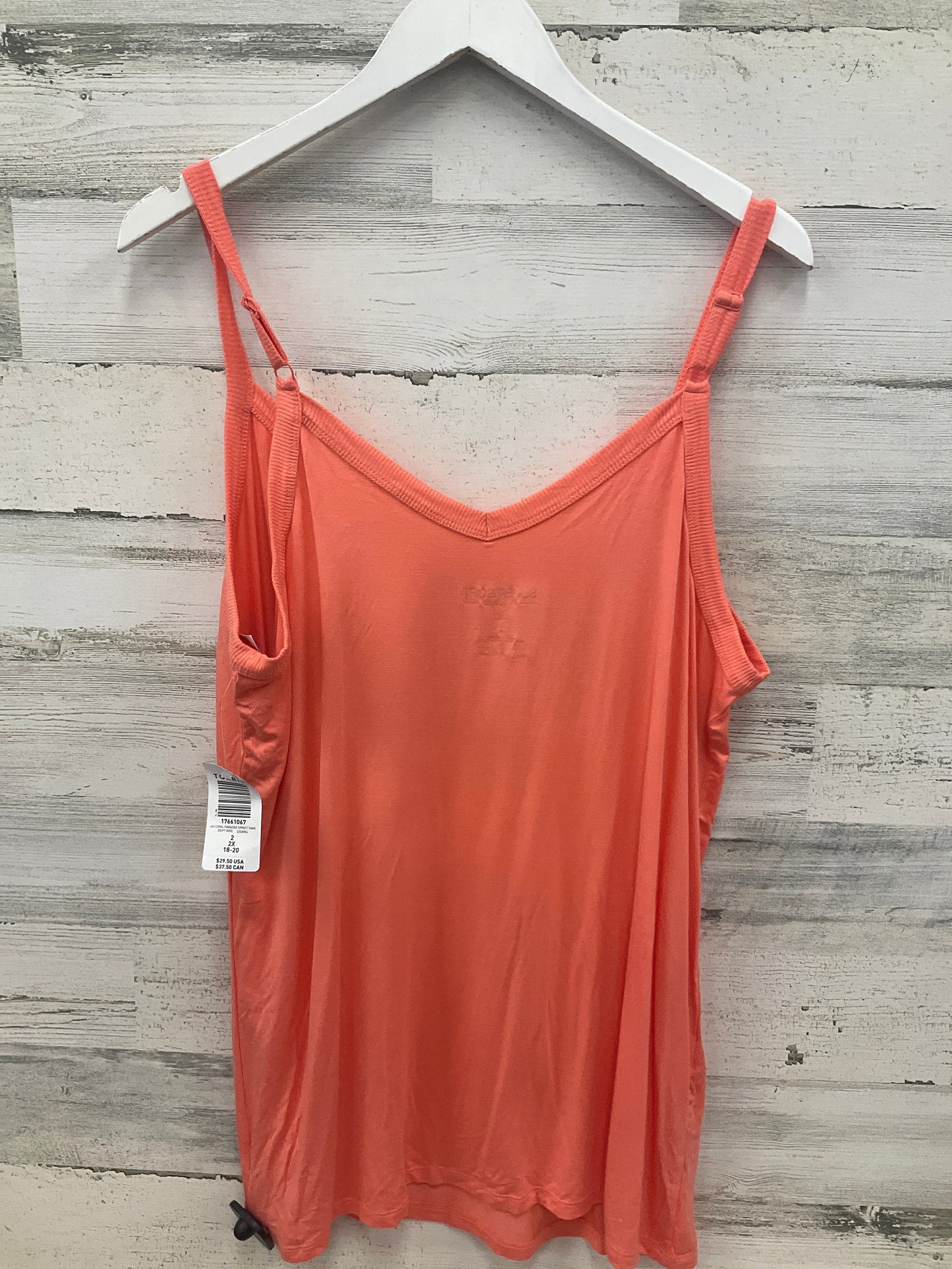 Tank Top By Torrid In Orange, Size:2X