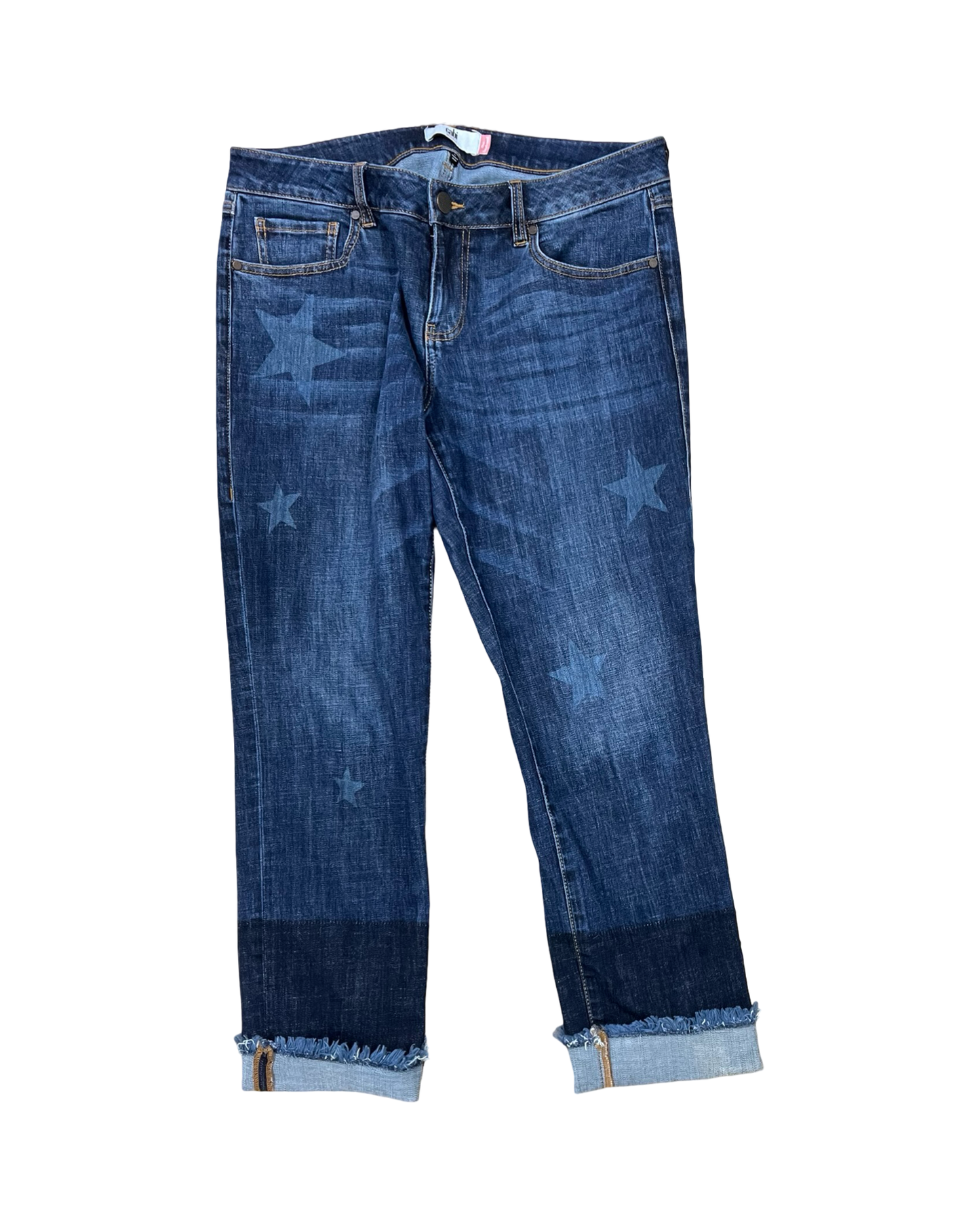 Jeans Cropped By Cabi In Blue Denim, Size:8