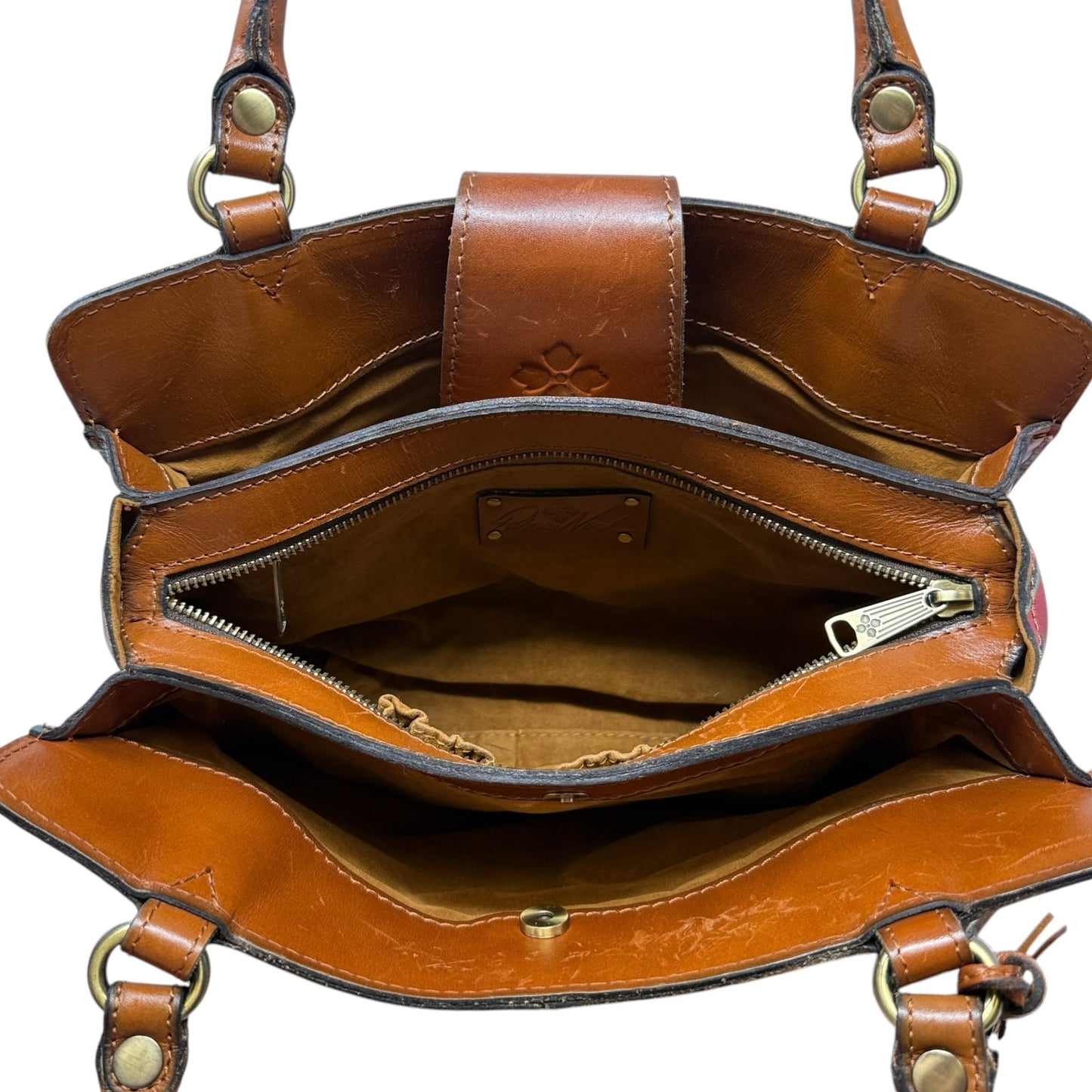 Rienzo Satchel In French Hydrangeas Designer By Patricia Nash, Size: Medium