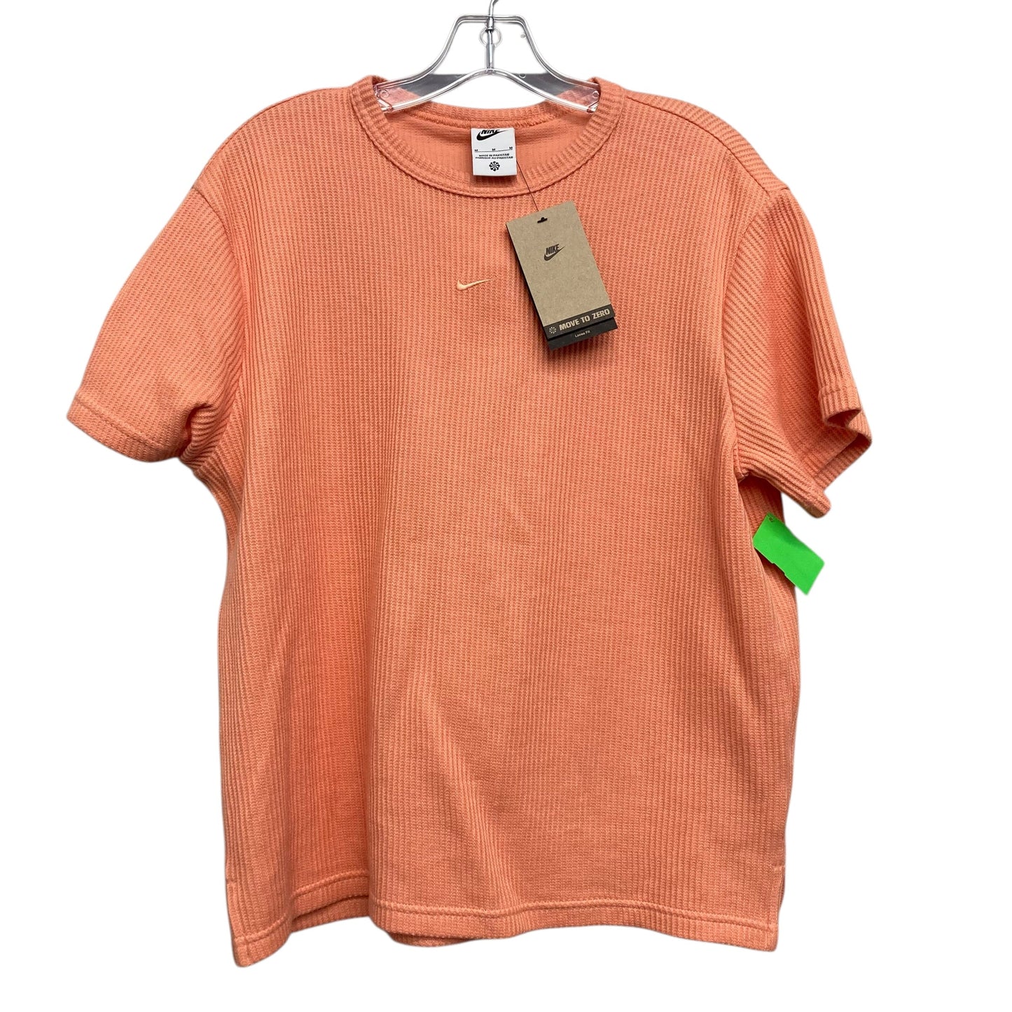 Athletic Top Ss By Nike Apparel In Orange, Size:M