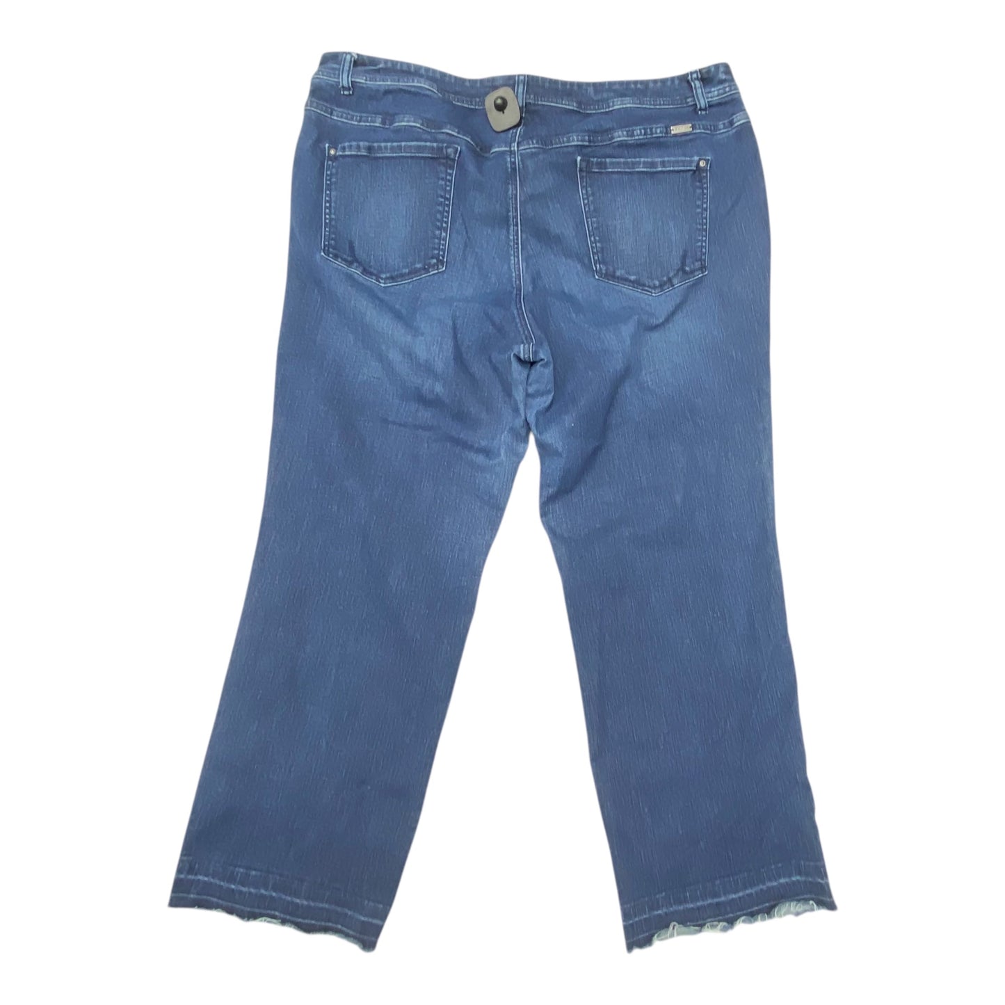 Jeans Straight By Inc In Blue Denim, Size:22