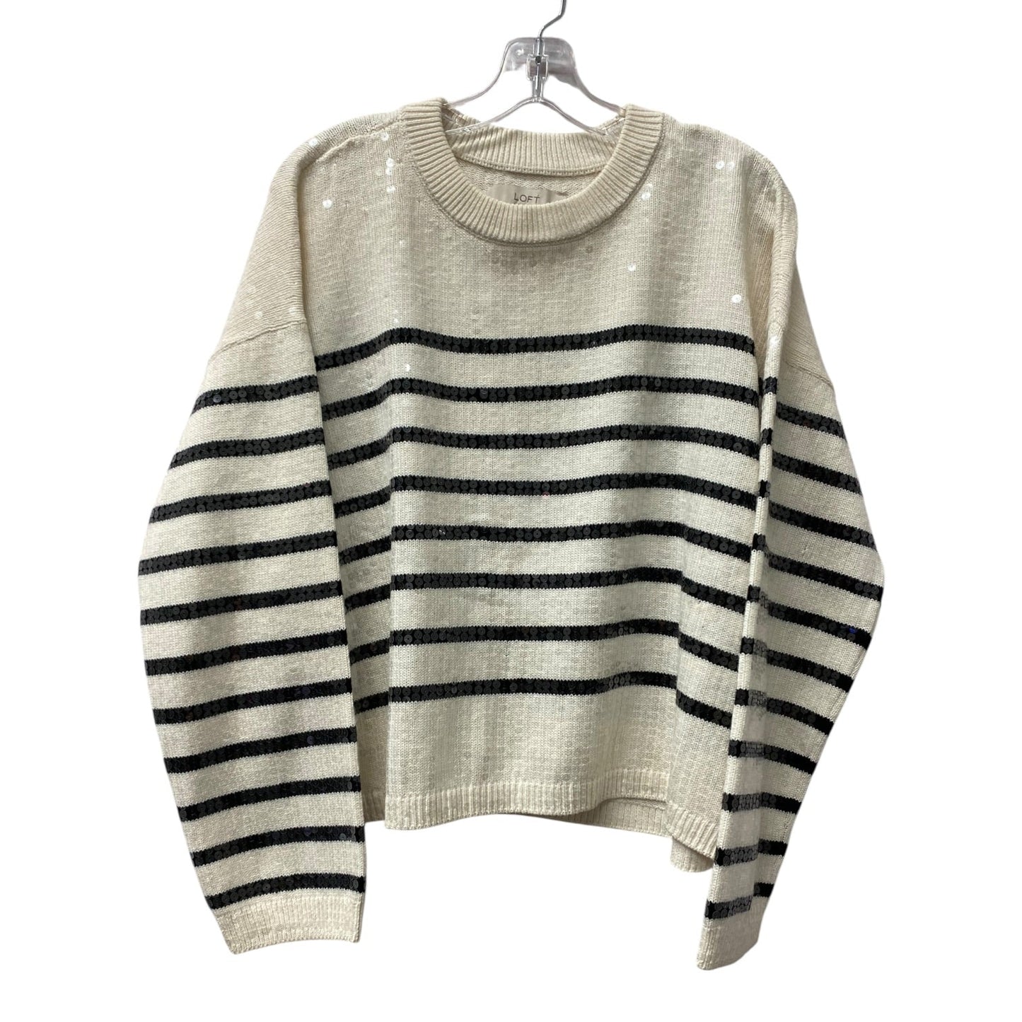 Sweater By Loft In Cream, Size:L