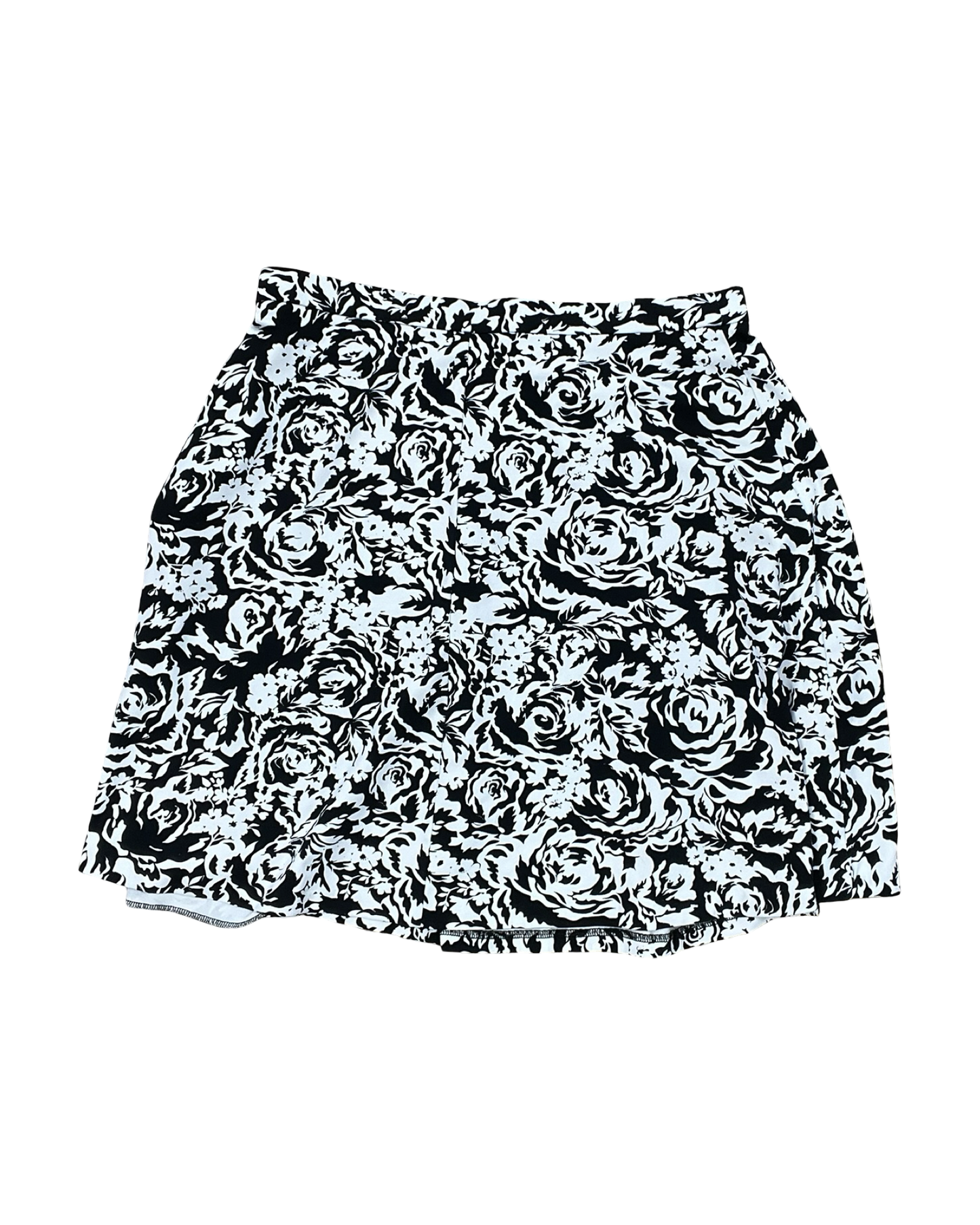 Skirt Midi By Adrienne Vittadini In Black & White, Size:L