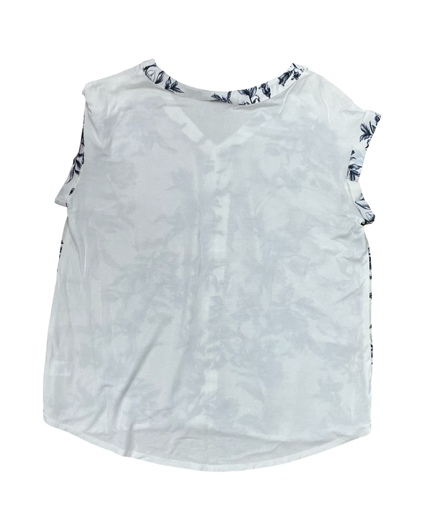 Top Ss By Fortune & Ivy In Blue & White, Size:Xl