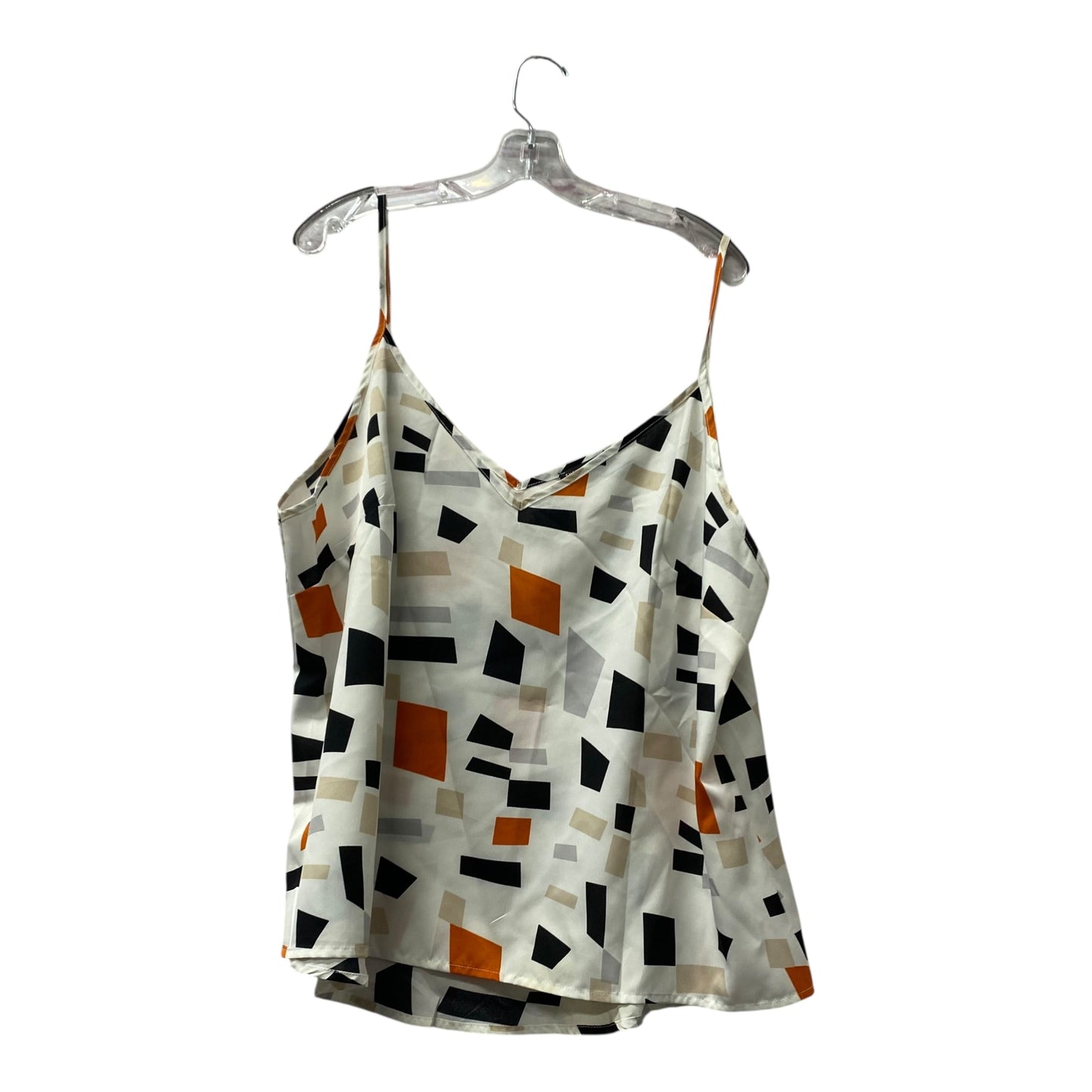 Top Sleeveless By Shein In White, Size:3X