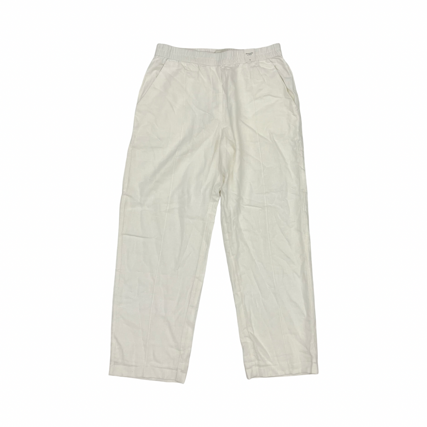 Pants Linen By Abercrombie And Fitch In Cream, Size:S