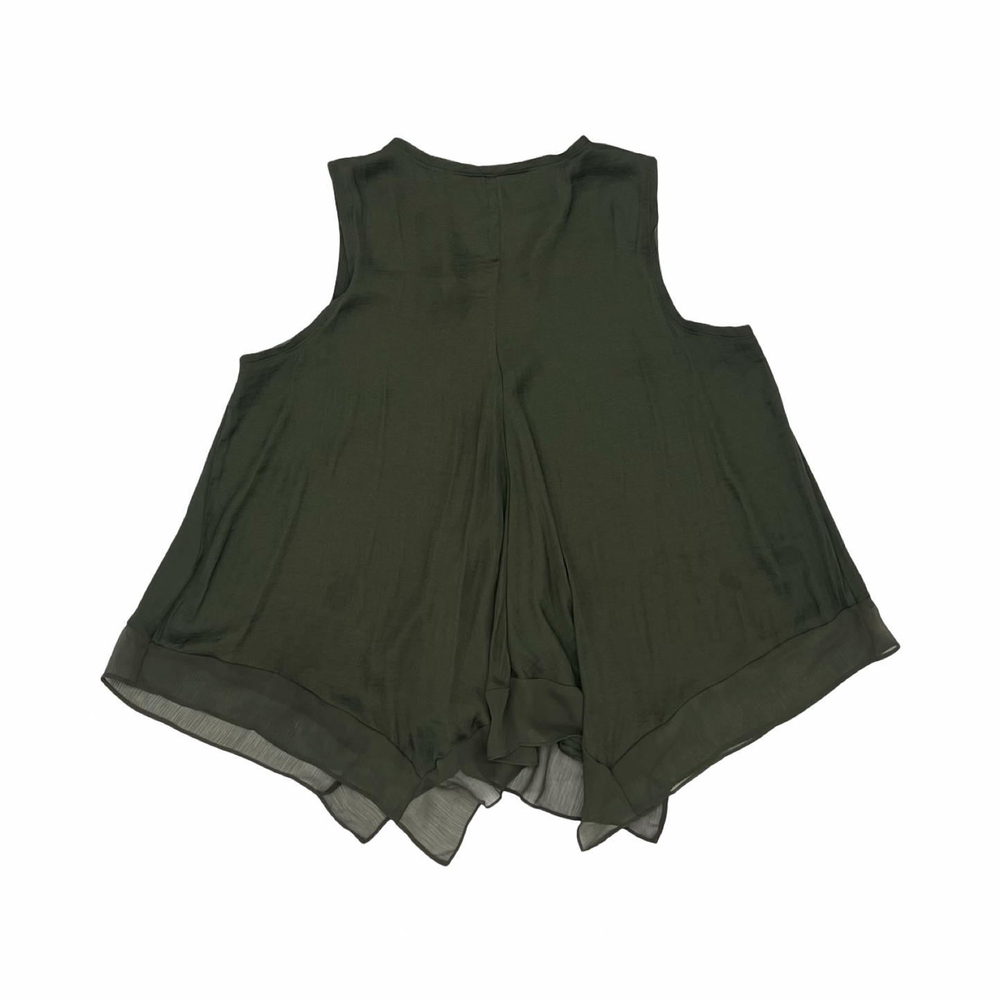 Blouse Sleeveless By Simply Vera In Green, Size:Xl