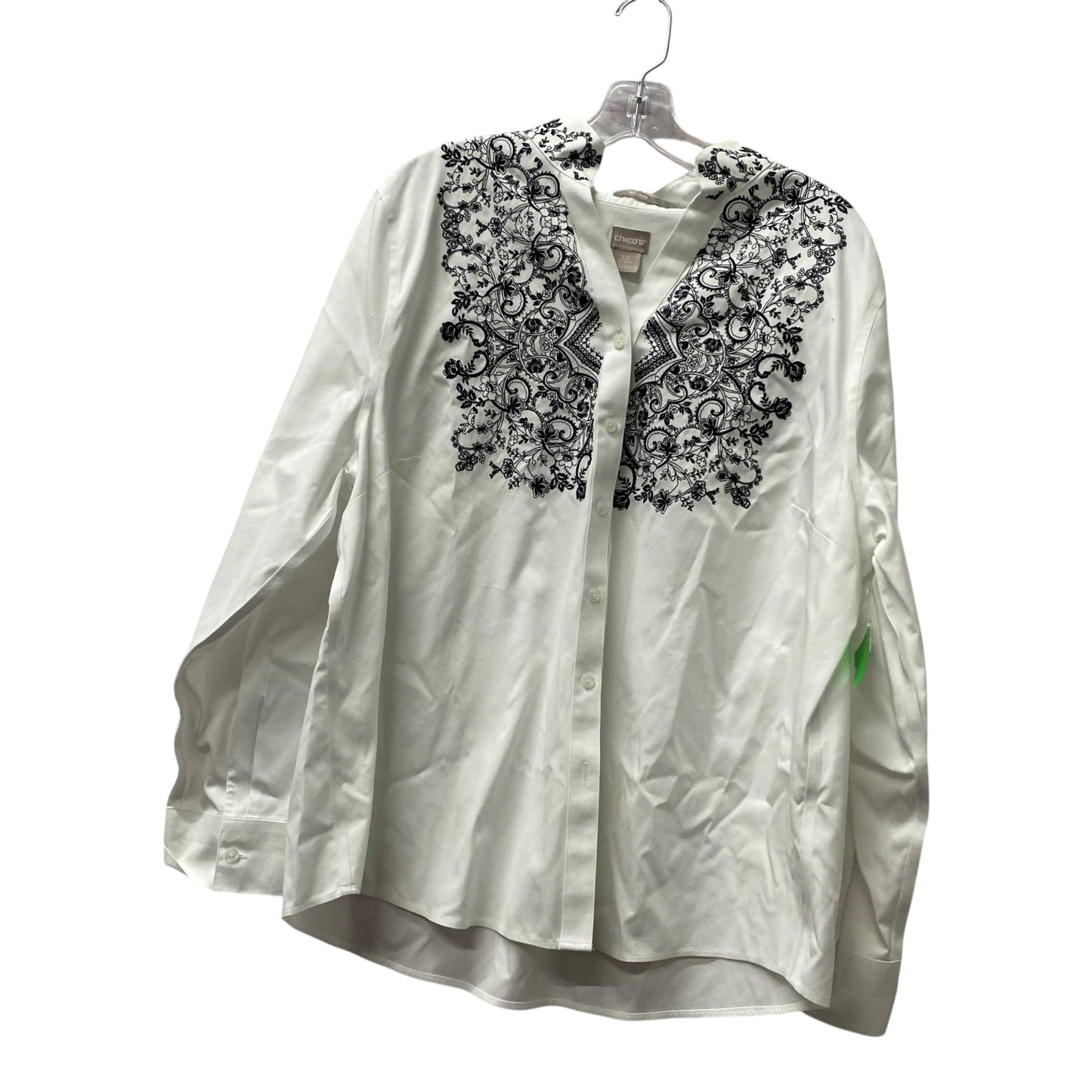 Top Ls By Chicos In White, Size:Xl