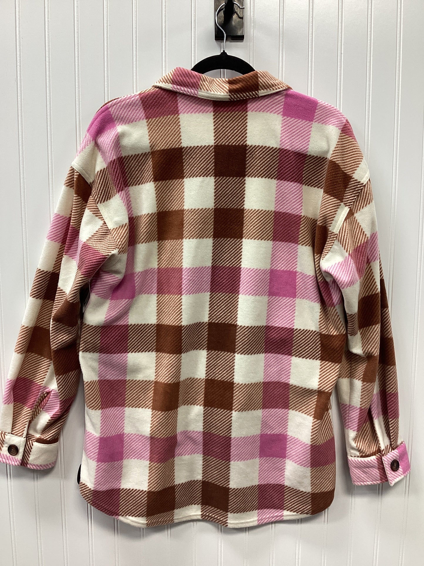 Jacket Shirt By Maurices In Pink, Size:S