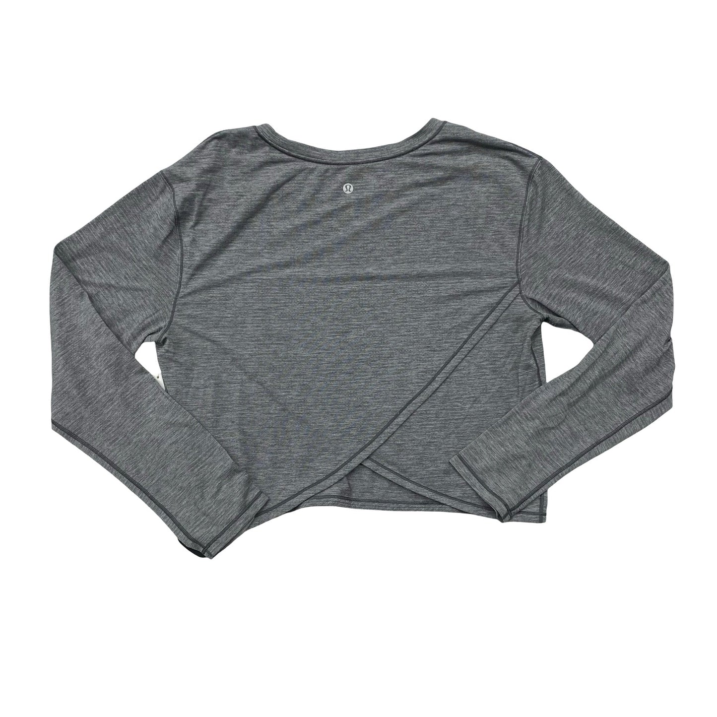 Athletic Top Ls Crewneck By Lululemon In Grey, Size:M