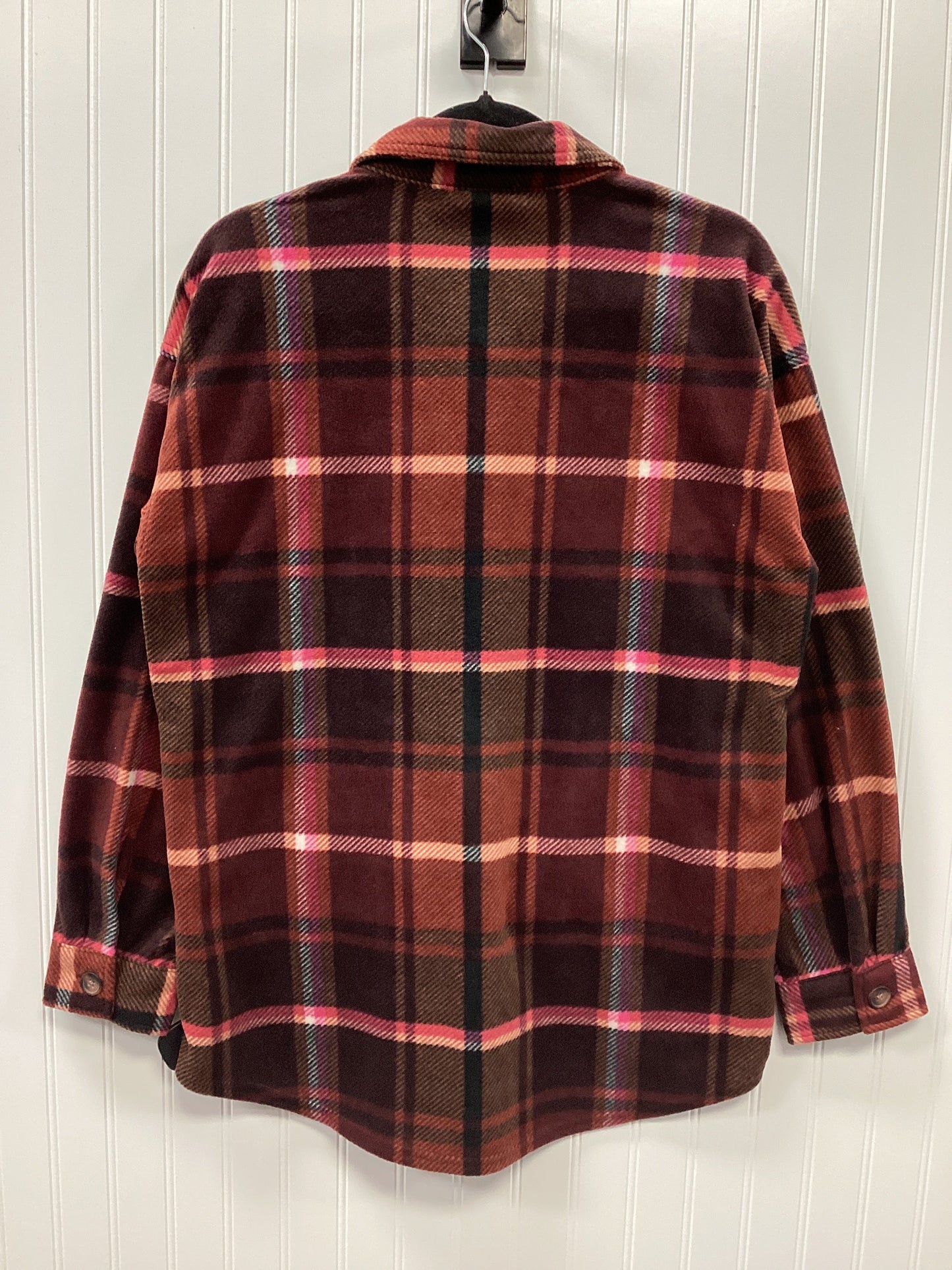 Jacket Shirt By Maurices In Red, Size:S