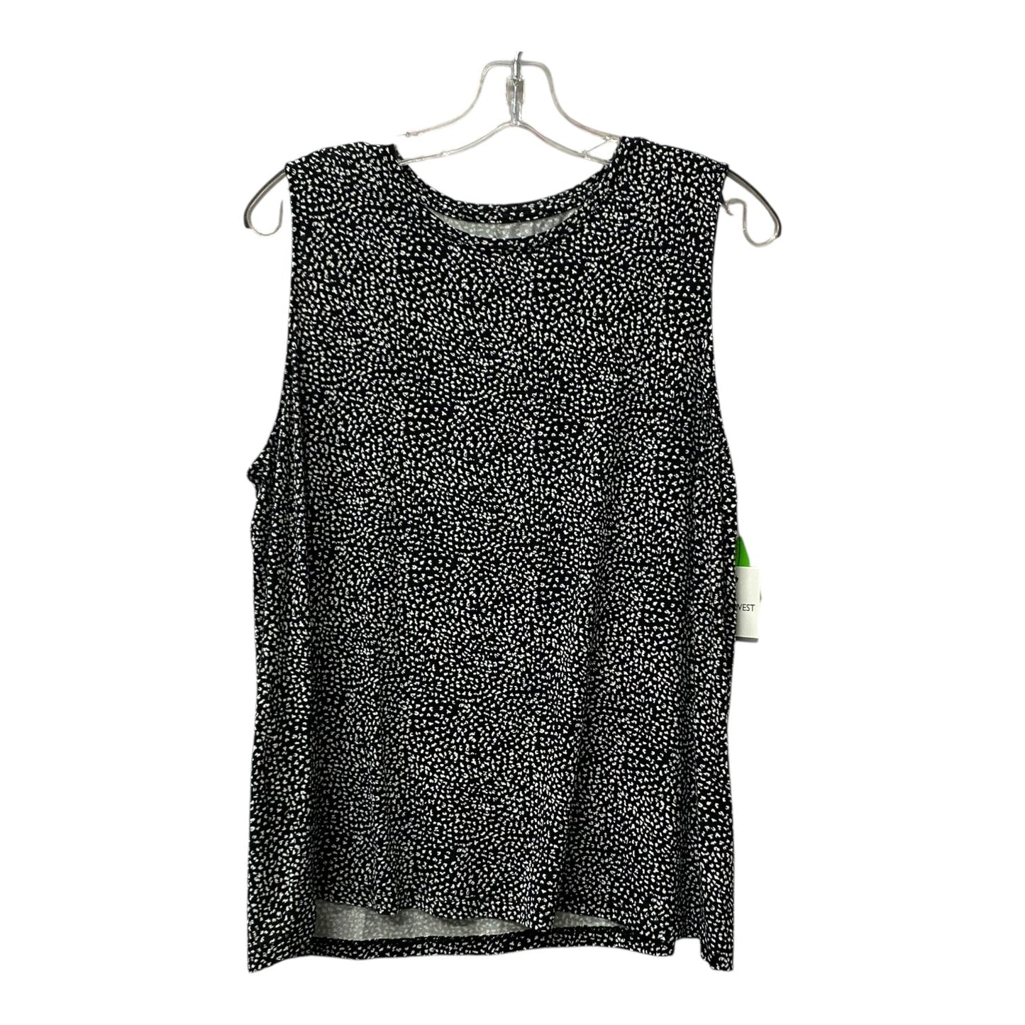 Top Sleeveless By Nine West In Black, Size:1X