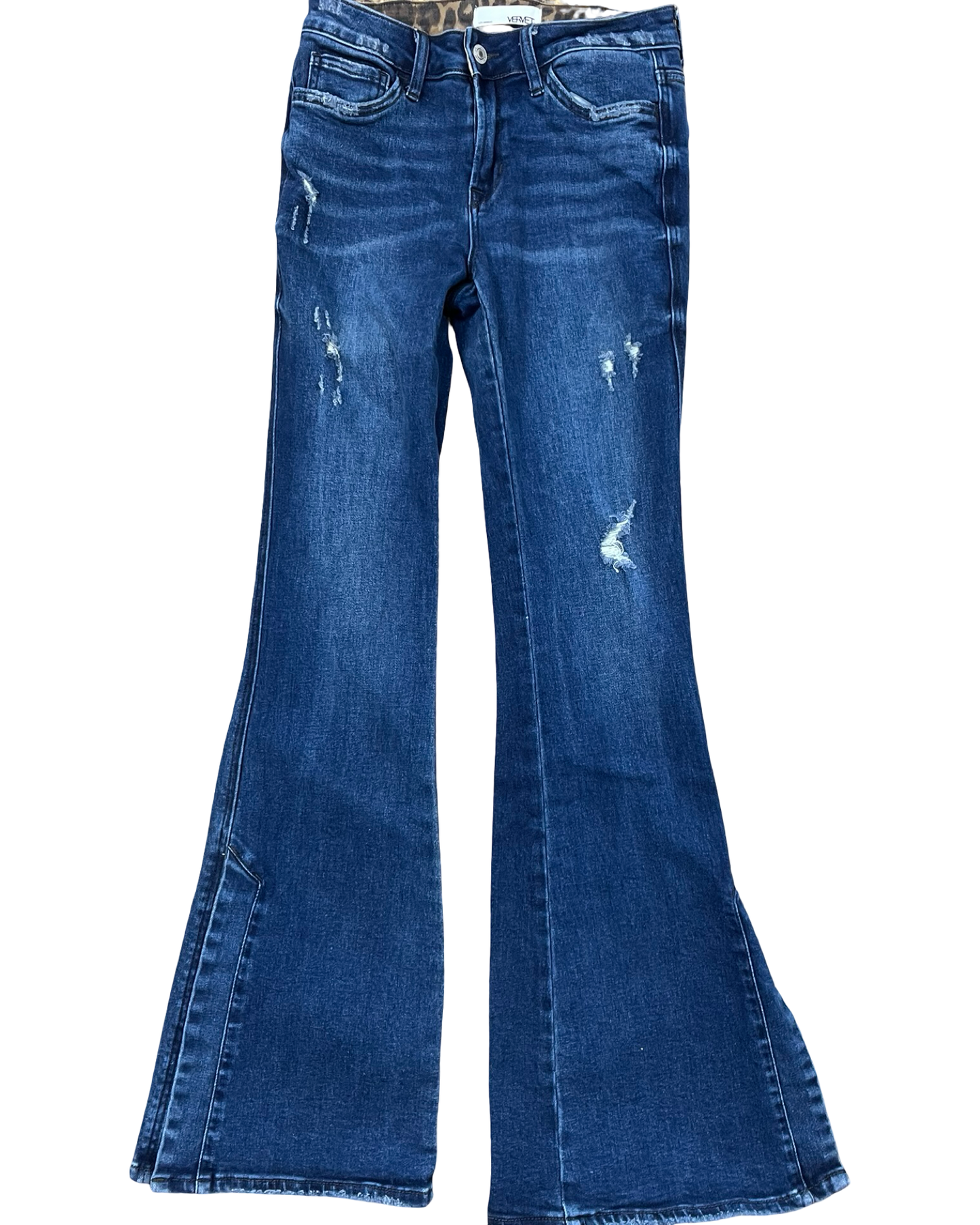 Jeans Flared By Vervet In Blue Denim, Size:2