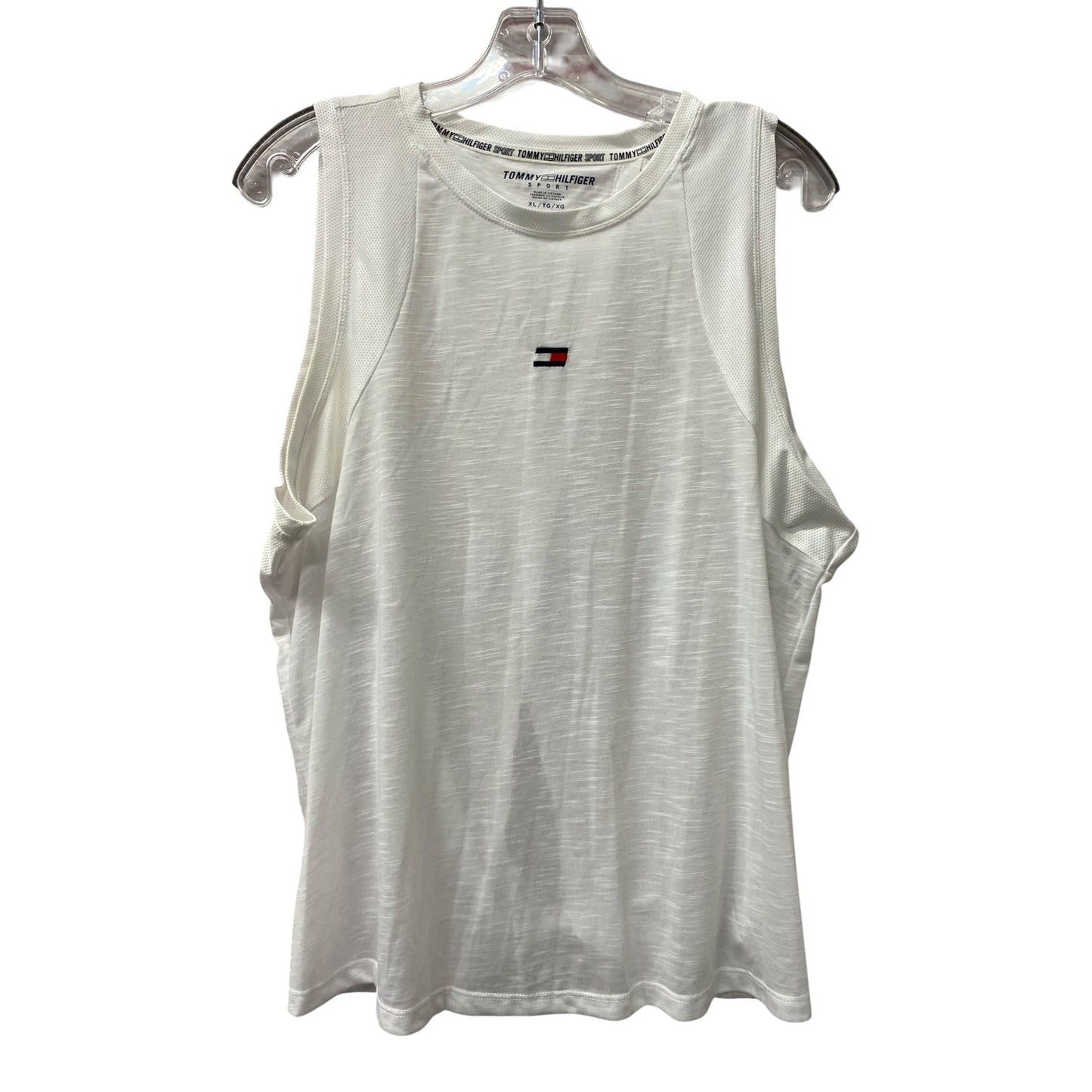 Athletic Tank Top By Tommy Hilfiger In White, Size:Xl