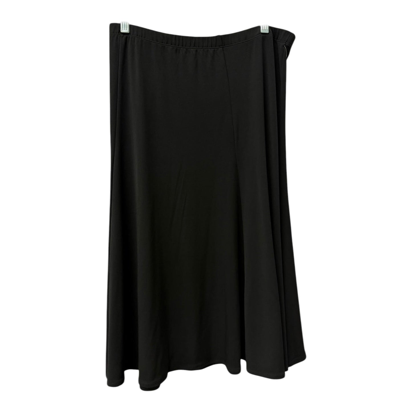Skirt Midi By Susan Graver In Black, Size:18