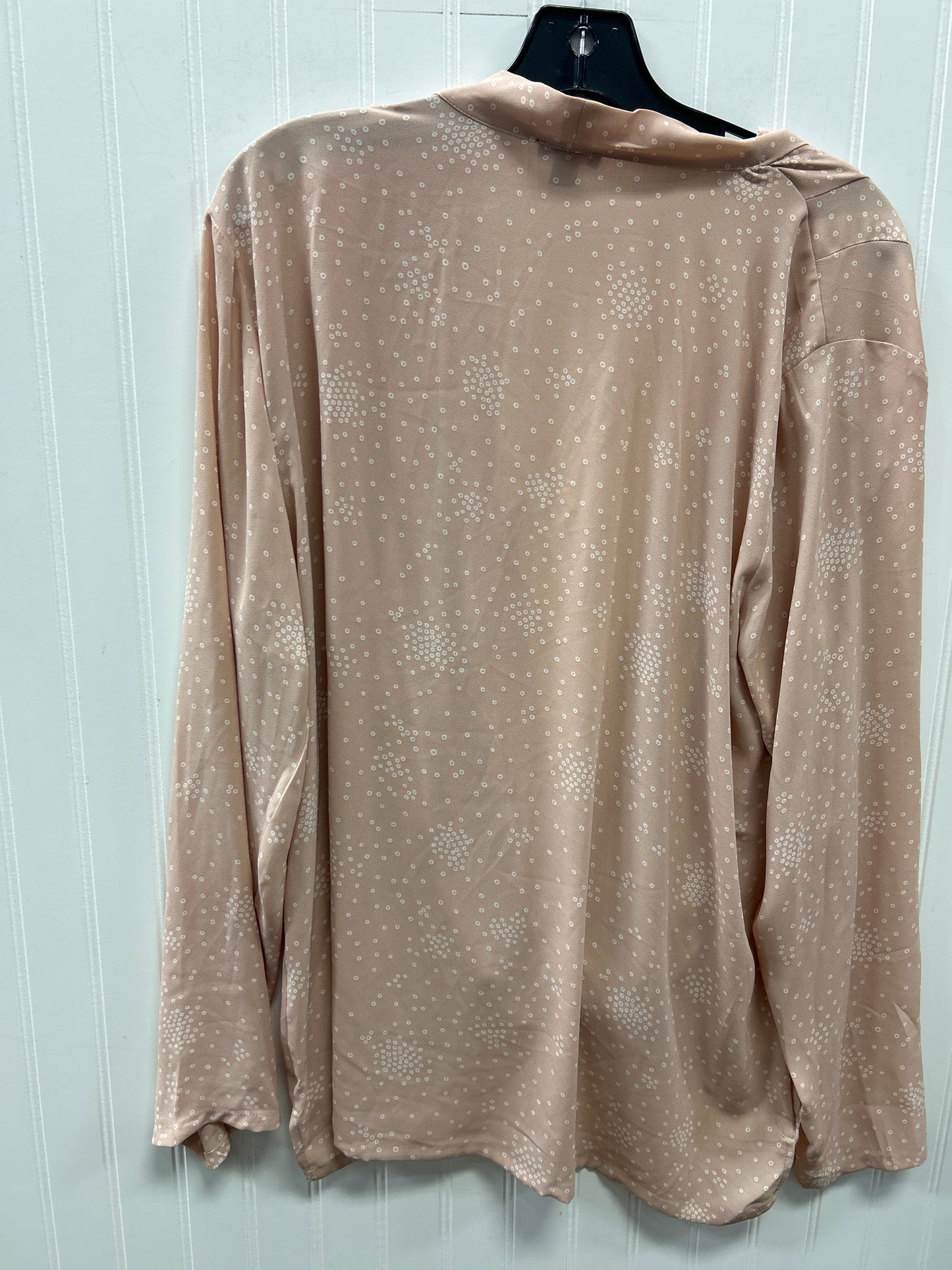 Blouse Ls By Ann Taylor In Pink, Size:Xl