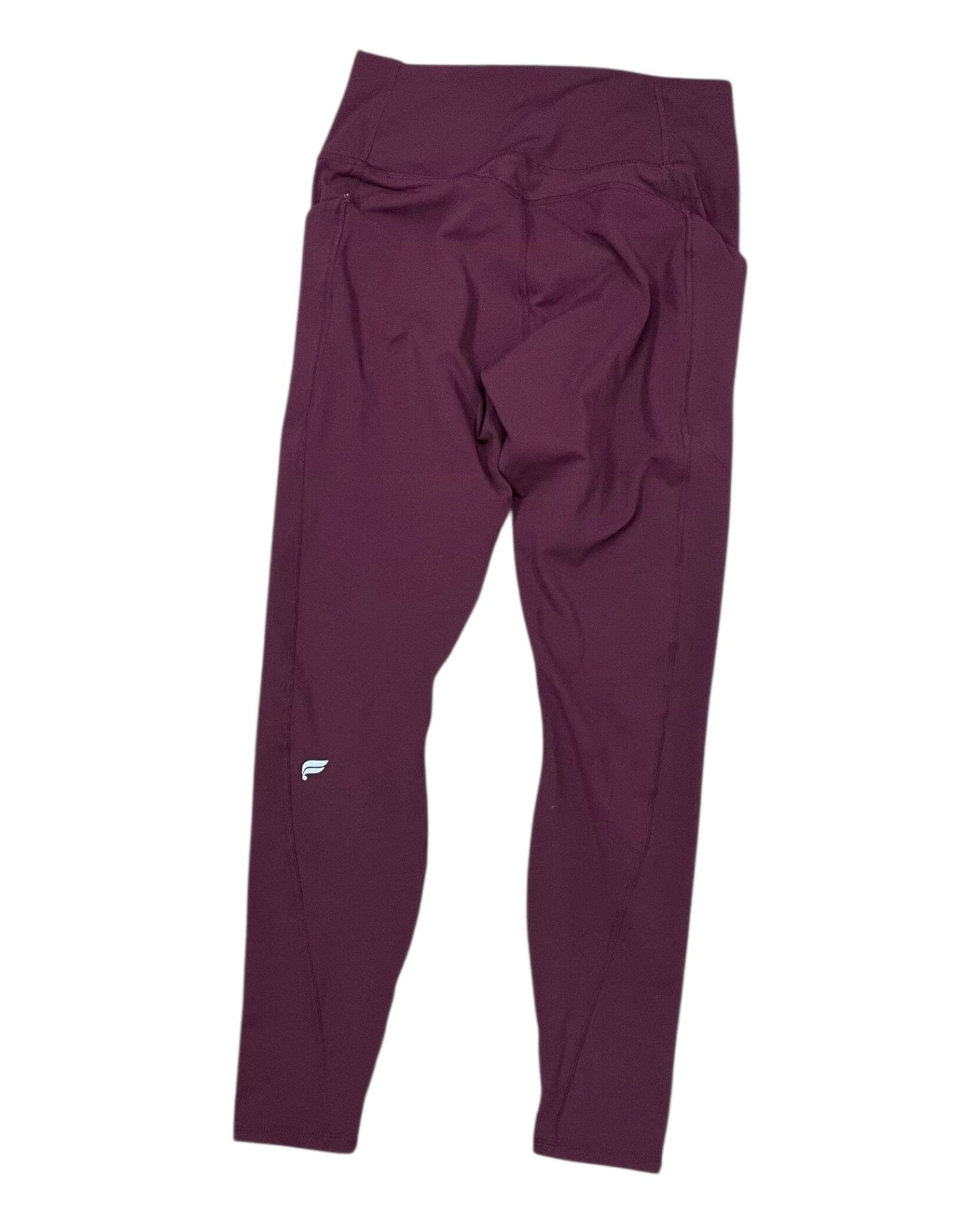 Athletic Leggings By Fabletics In Maroon, Size:L