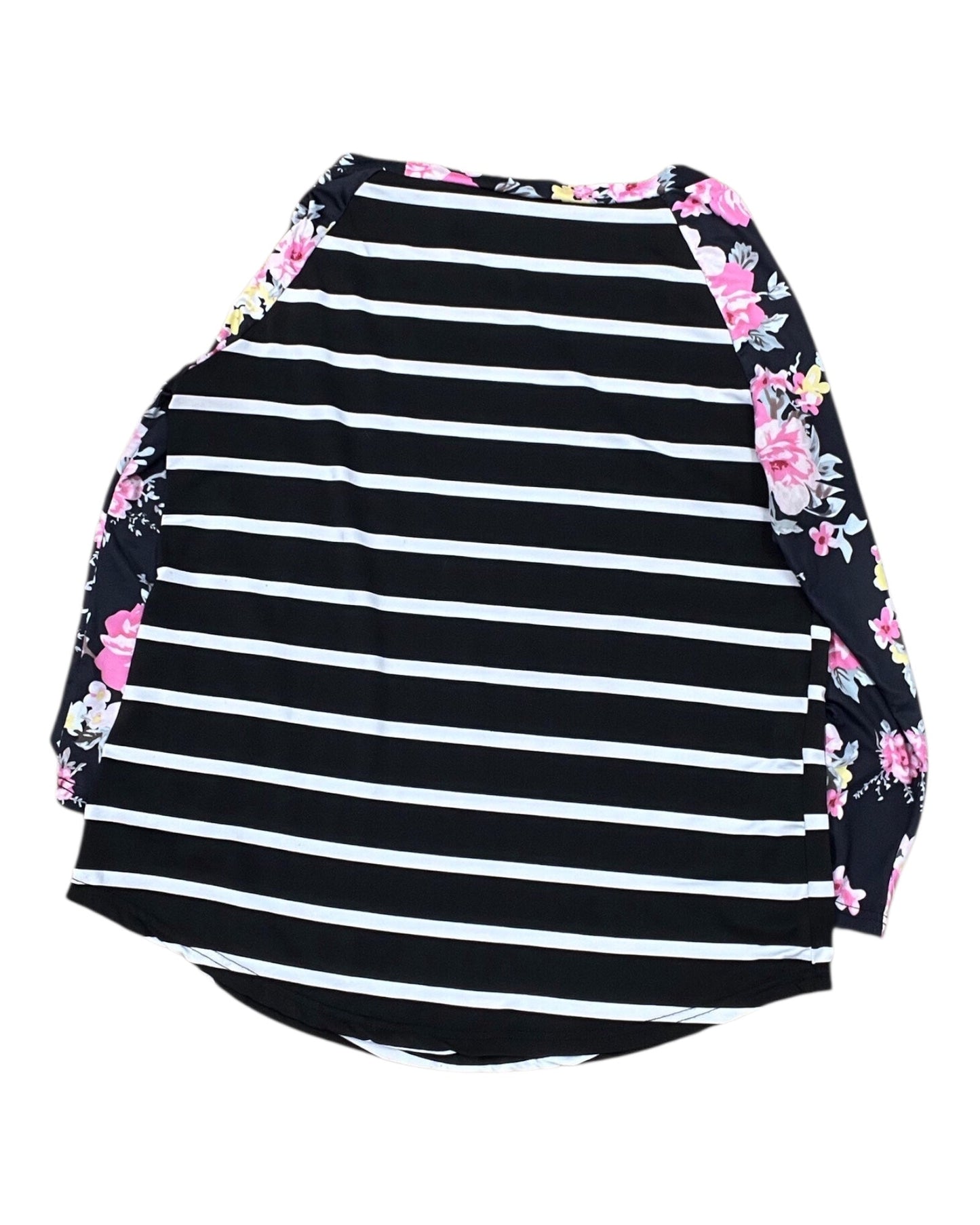 Top Ls By Clothes Mentor In Black & White, Size:M