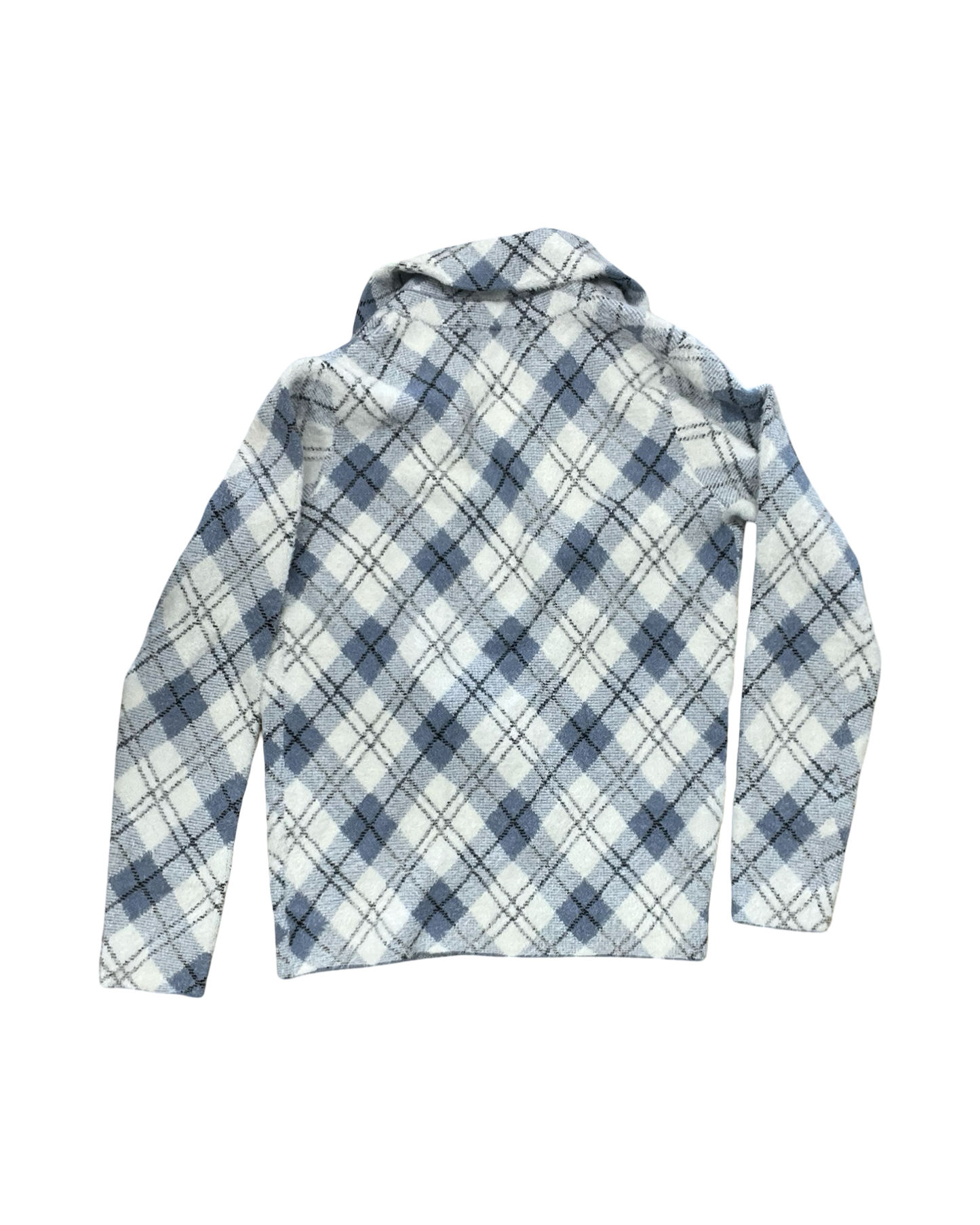 Jacket Shirt By Max Studio In Blue & White, Size:Xs