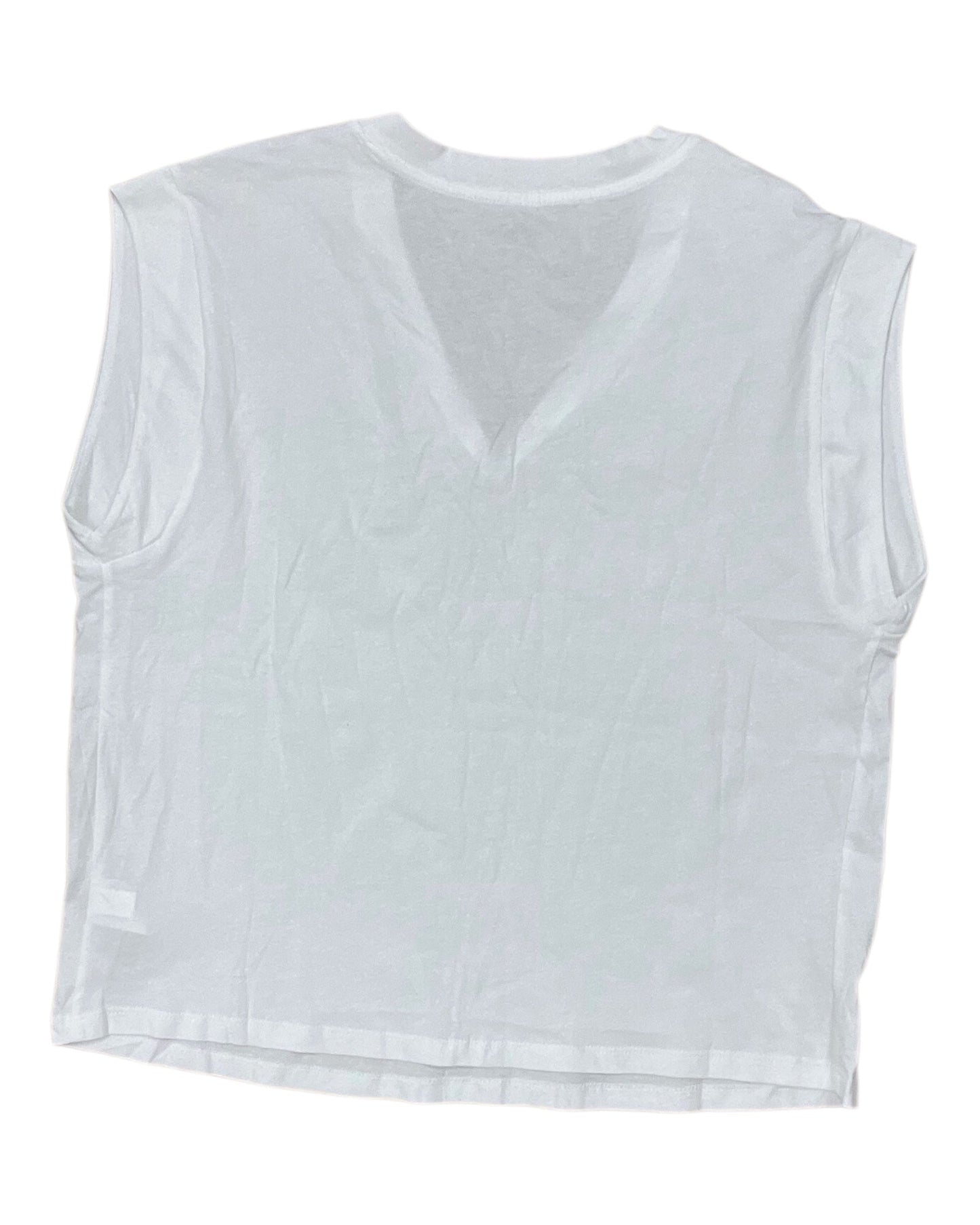 Top Sleeveless By Old Navy In White, Size:L