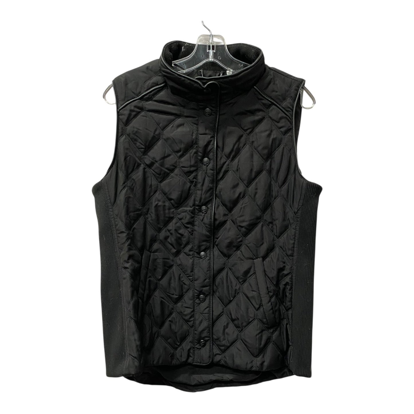 Vest Puffer & Quilted By Chicos In Black, Size:L