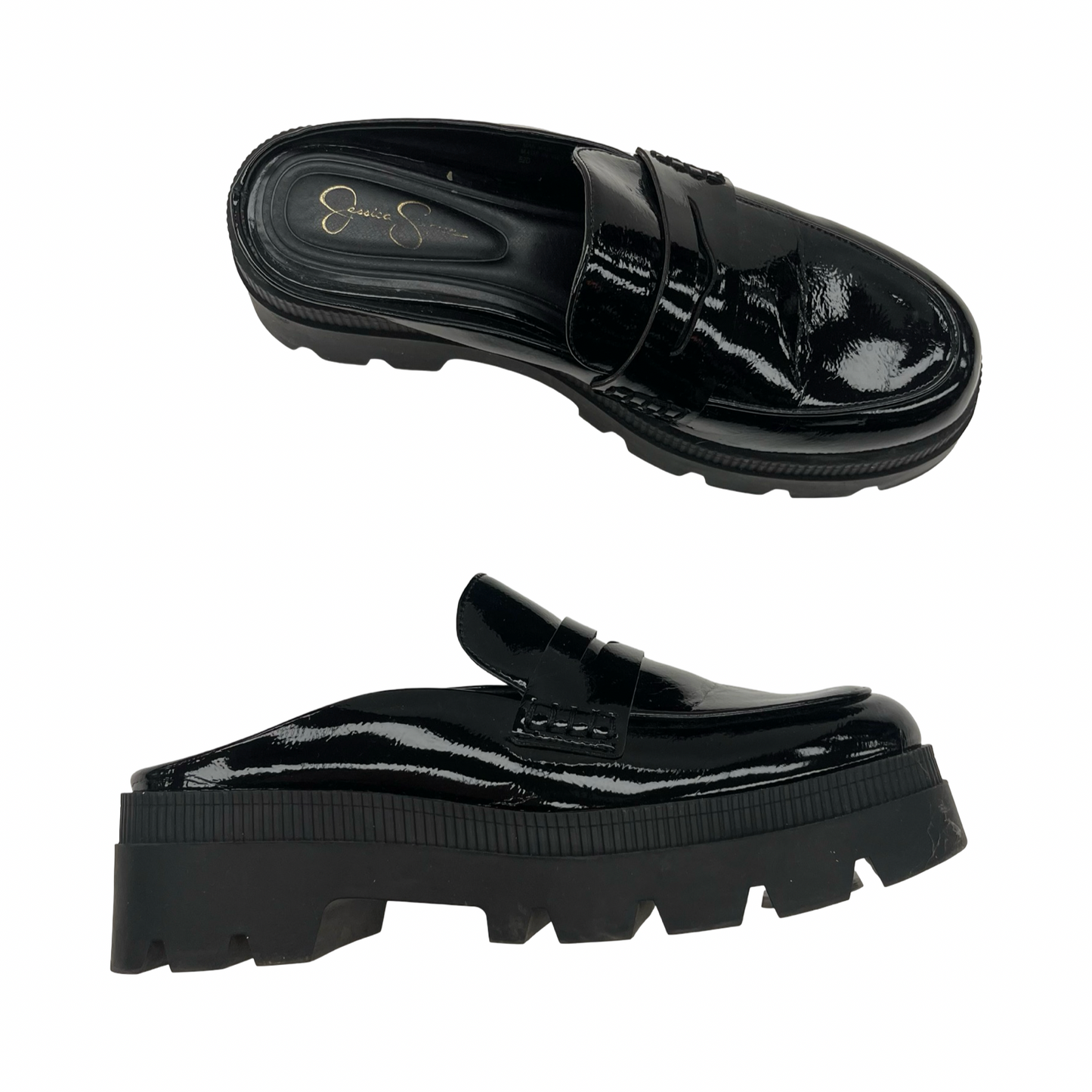 Shoes Heels Platform By Jessica Simpson In Black, Size:7.5