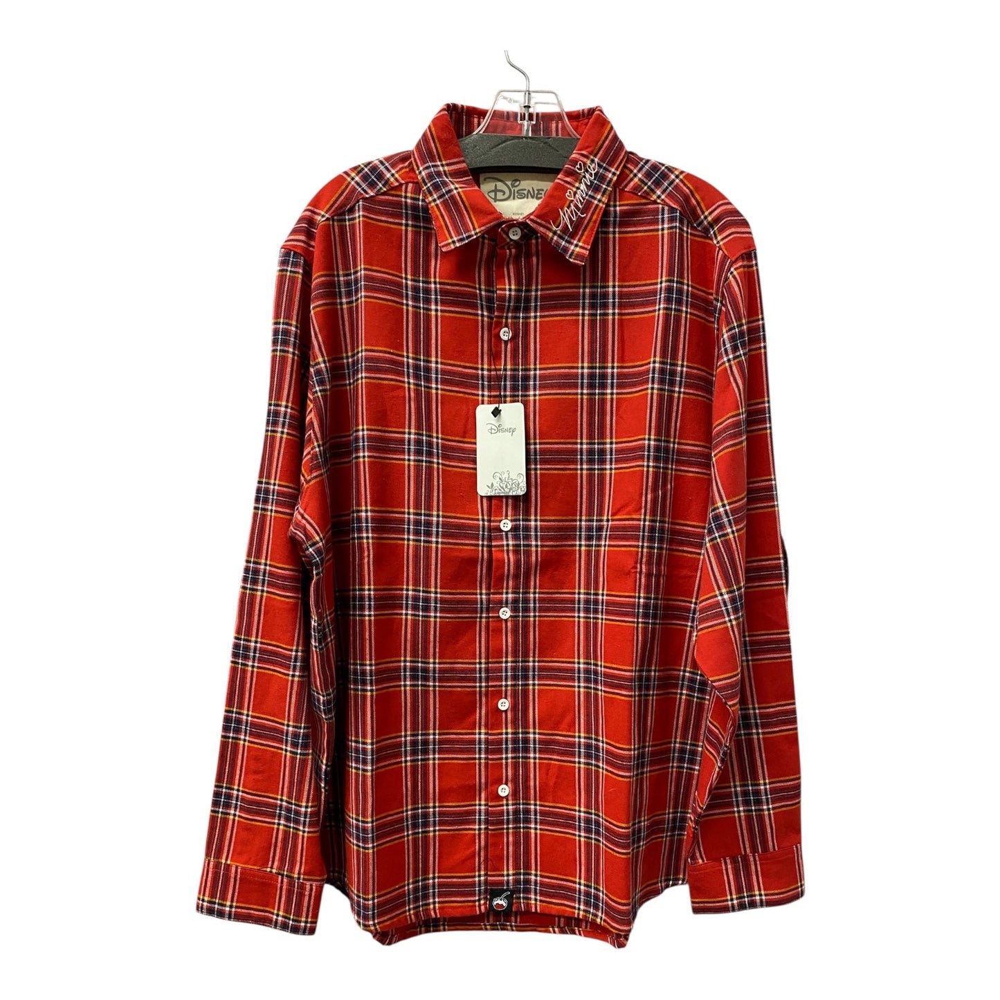 Top Ls By Disney Store In Plaid Pattern, Size:1X