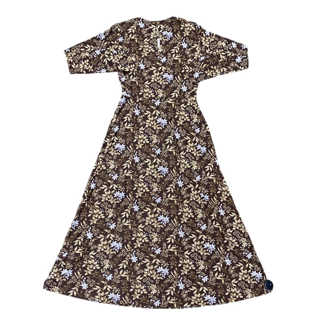 Dress Casual Maxi By Loft In Brown & Purple, Size:S