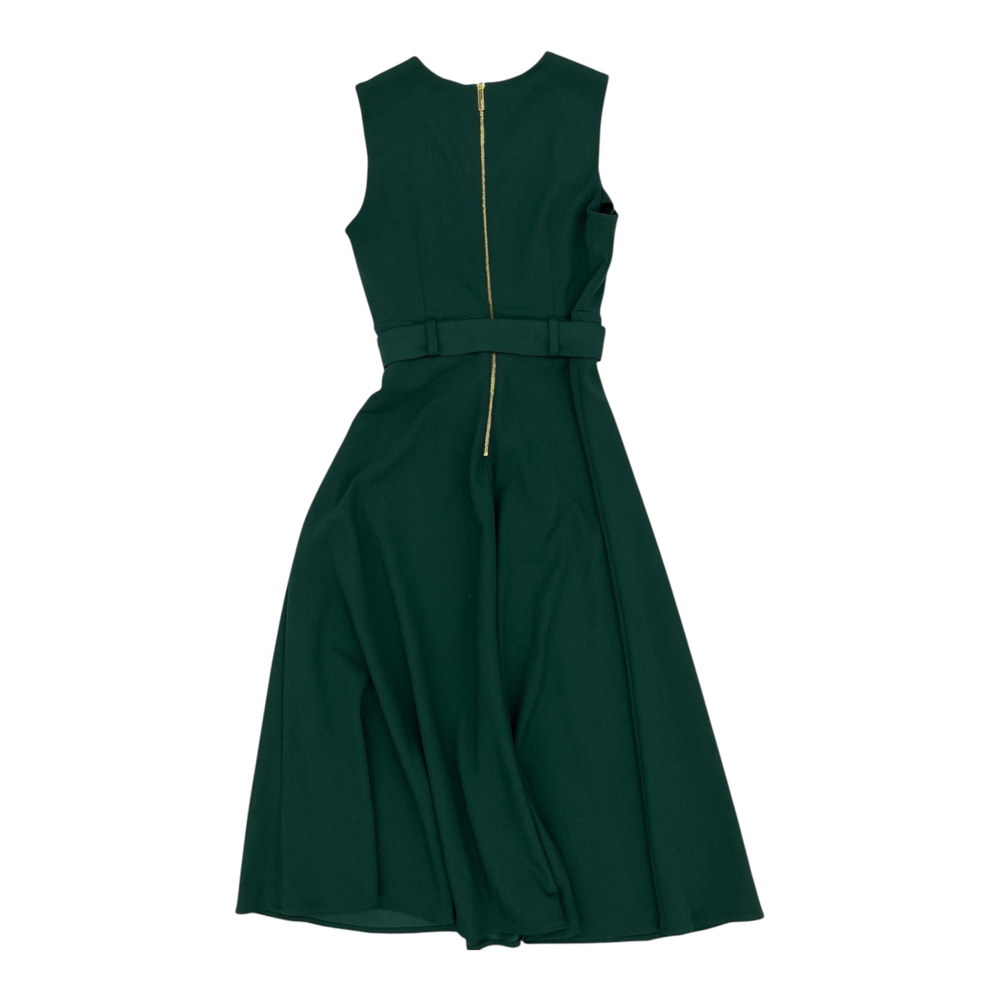 Dress Work By Calvin Klein In Green, Size:4