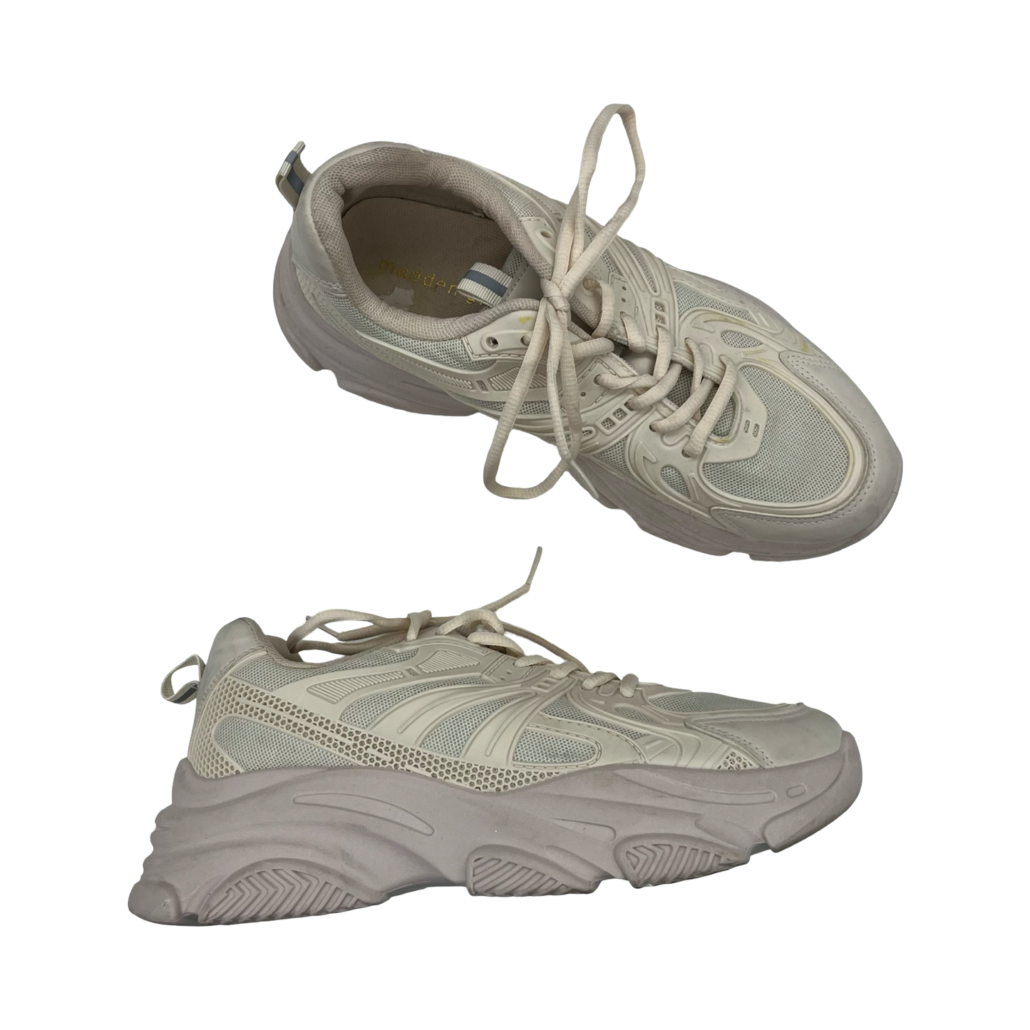 Shoes Sneakers By Madden Girl In Cream, Size:9