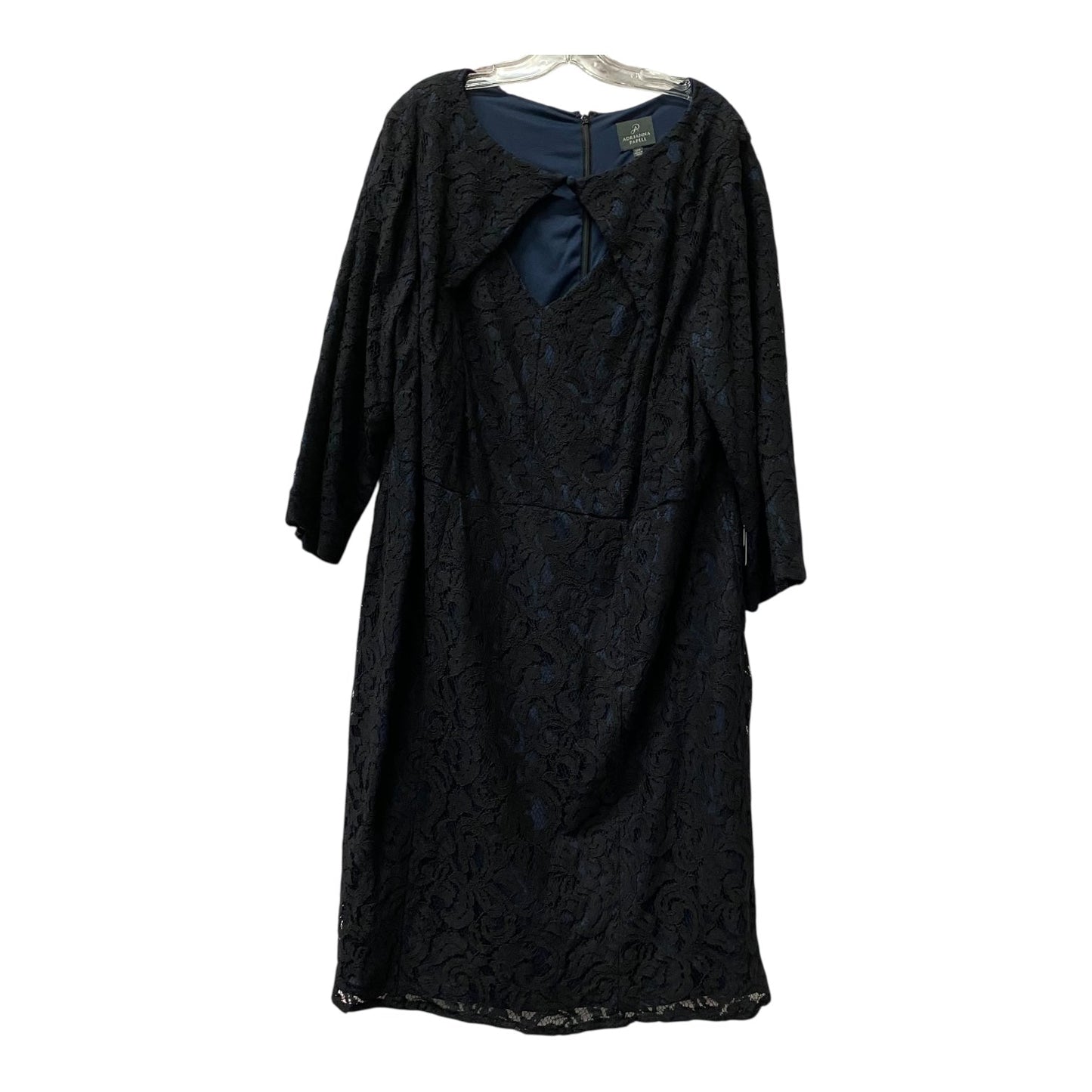 Dress Casual Midi By Adrianna Papell In Black, Size:3