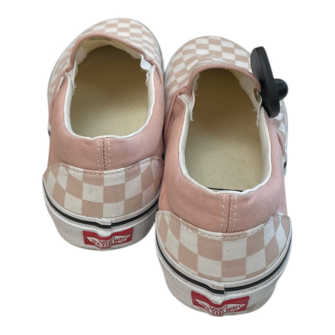 Shoes Athletic By Vans In Pink & White, Size:10