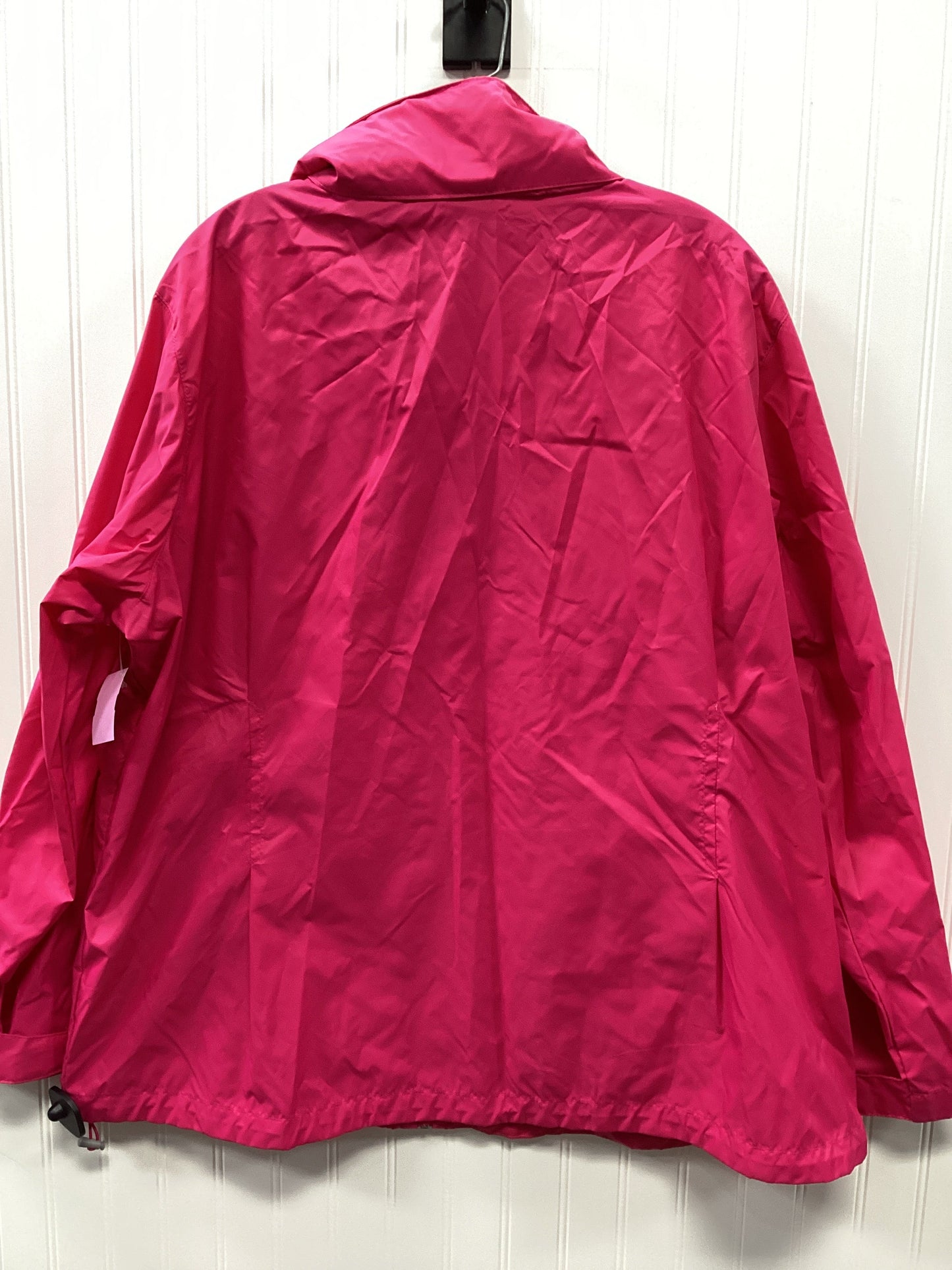 Coat Raincoat By Columbia In Pink, Size:3X