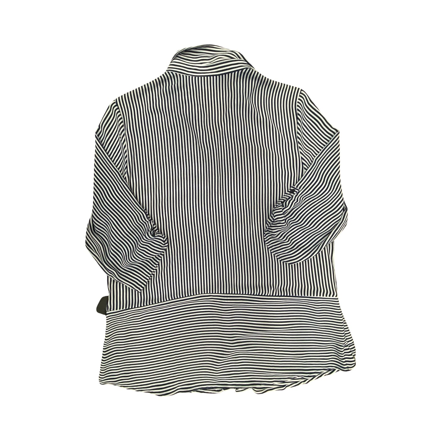 Top 3/4 Sleeve By Chicos In Striped Pattern, Size:M